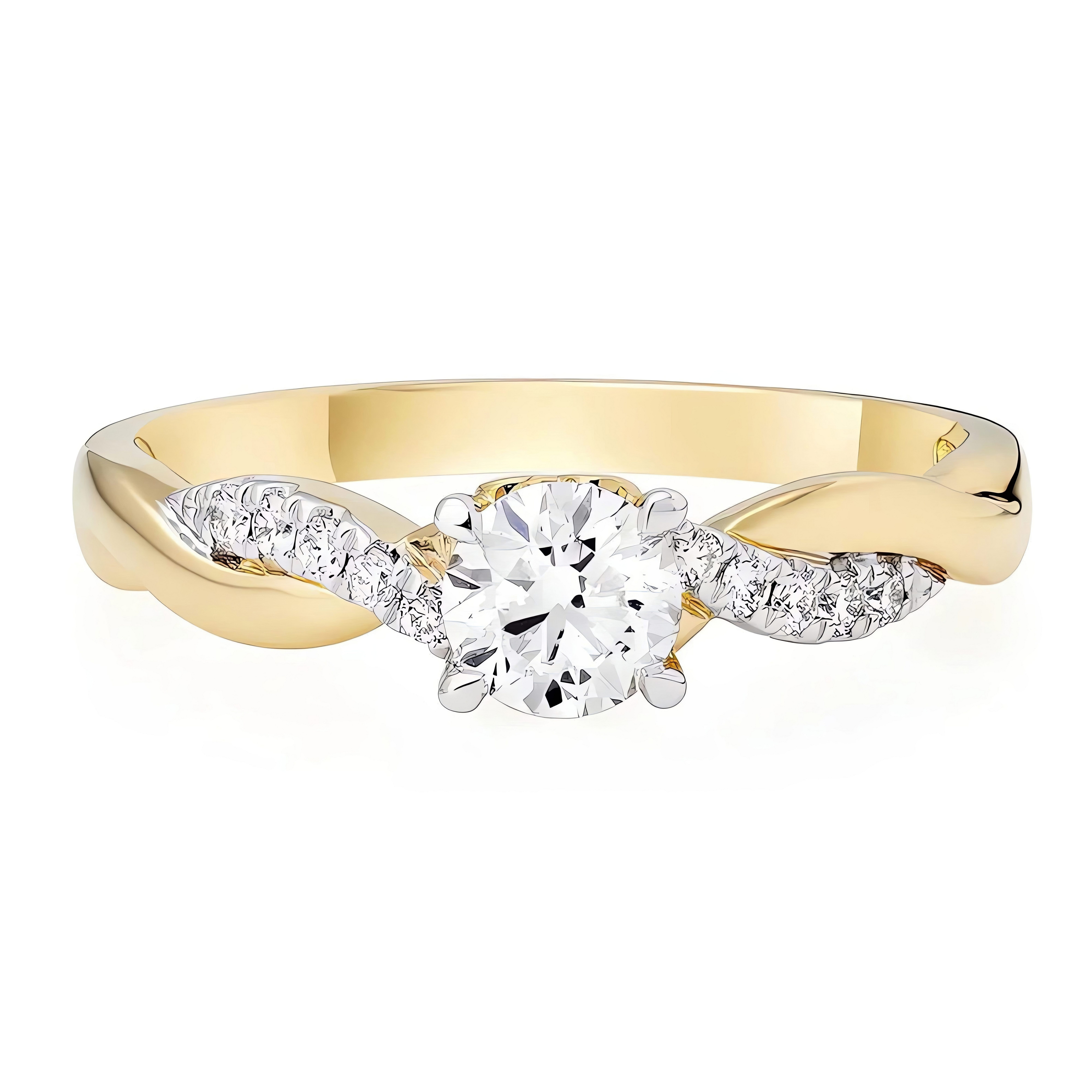 Jumpeak Diamantring Diamant Ring Damen,Gold Ring,Lab Grown Diamant Ring,Run günstig online kaufen