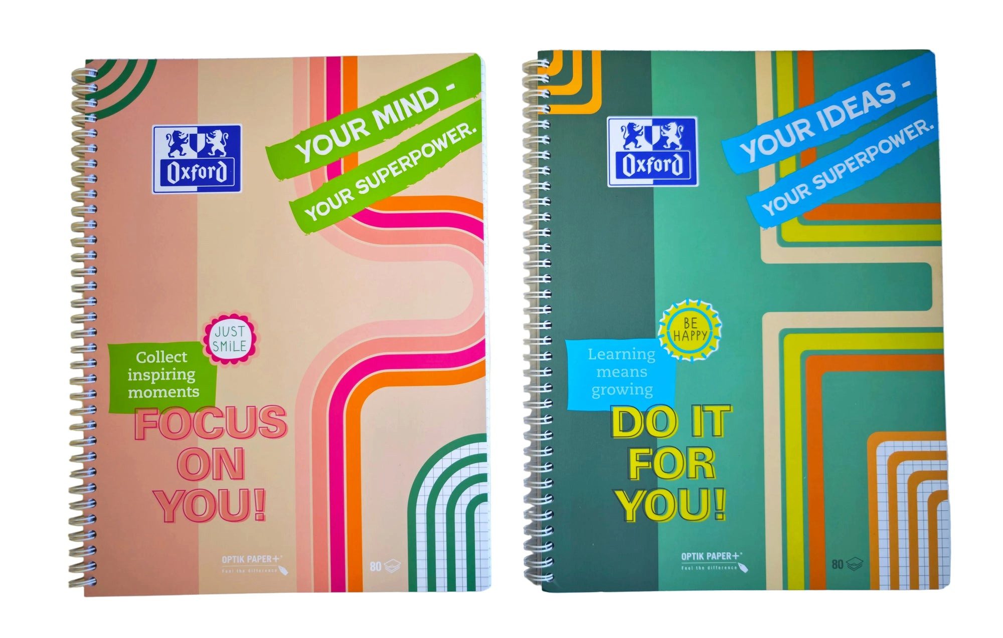 OXFORD Collegeblock Oxford Collegeblock Mind Power 2026 A4+ 80 Bl. kariert