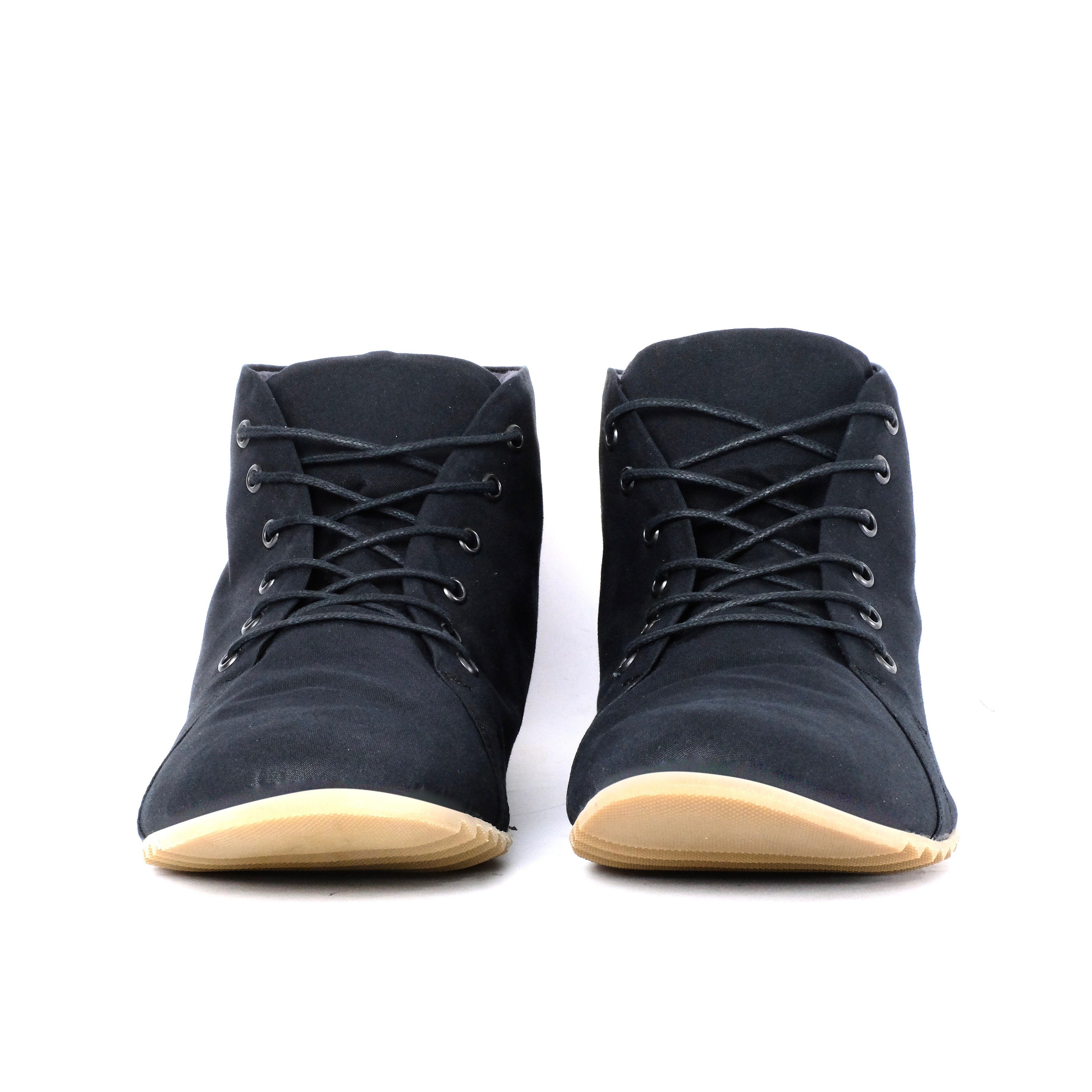 SORBAS '66 All ultraleichte Barfußschuh Sneaker Bio-Baumwolle Black aus
