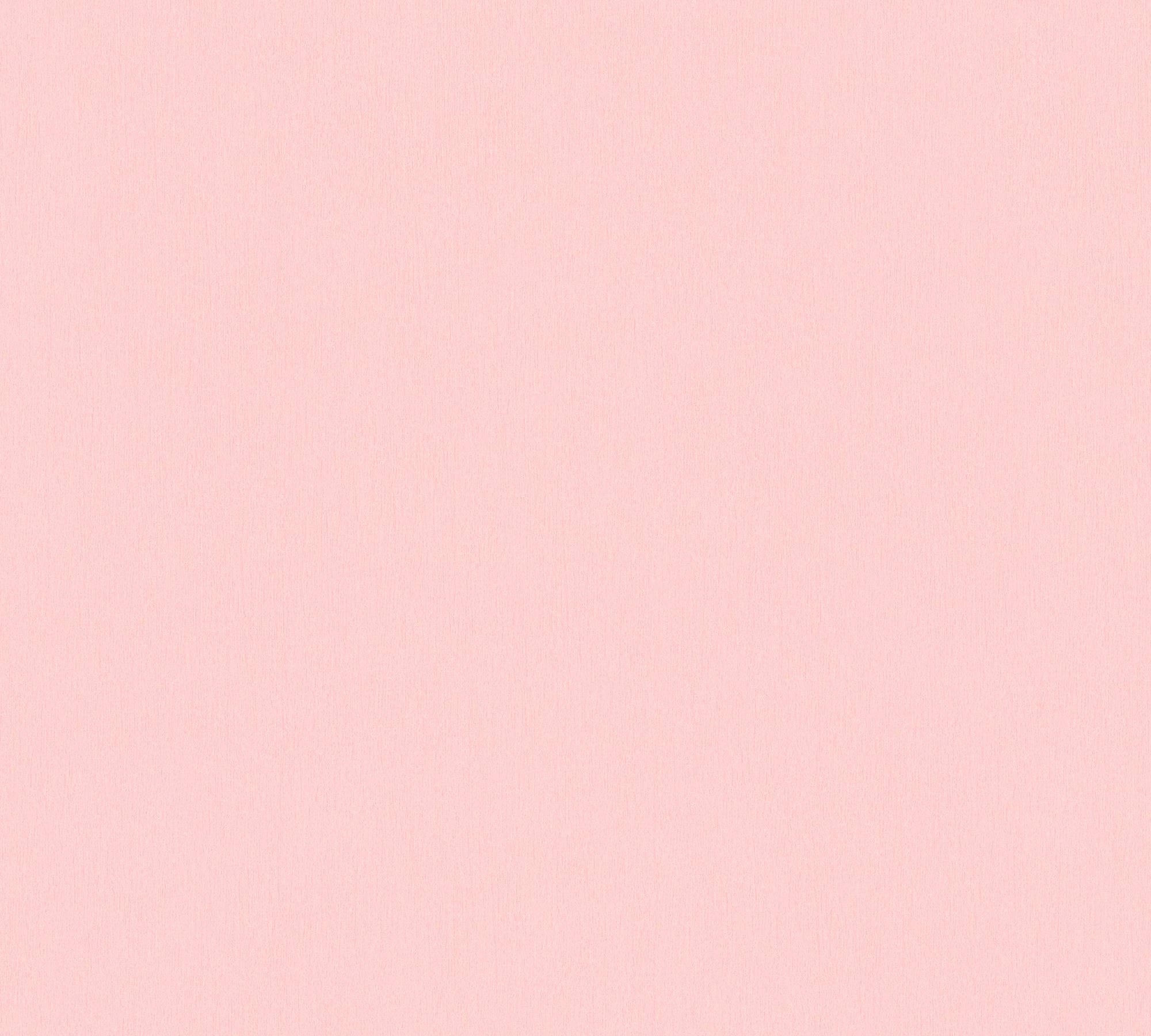 Tapete Création rosa Little Vliestapete A.S. einfarbig, Uni Love, glatt, unifarben, Kinderzimmertapete