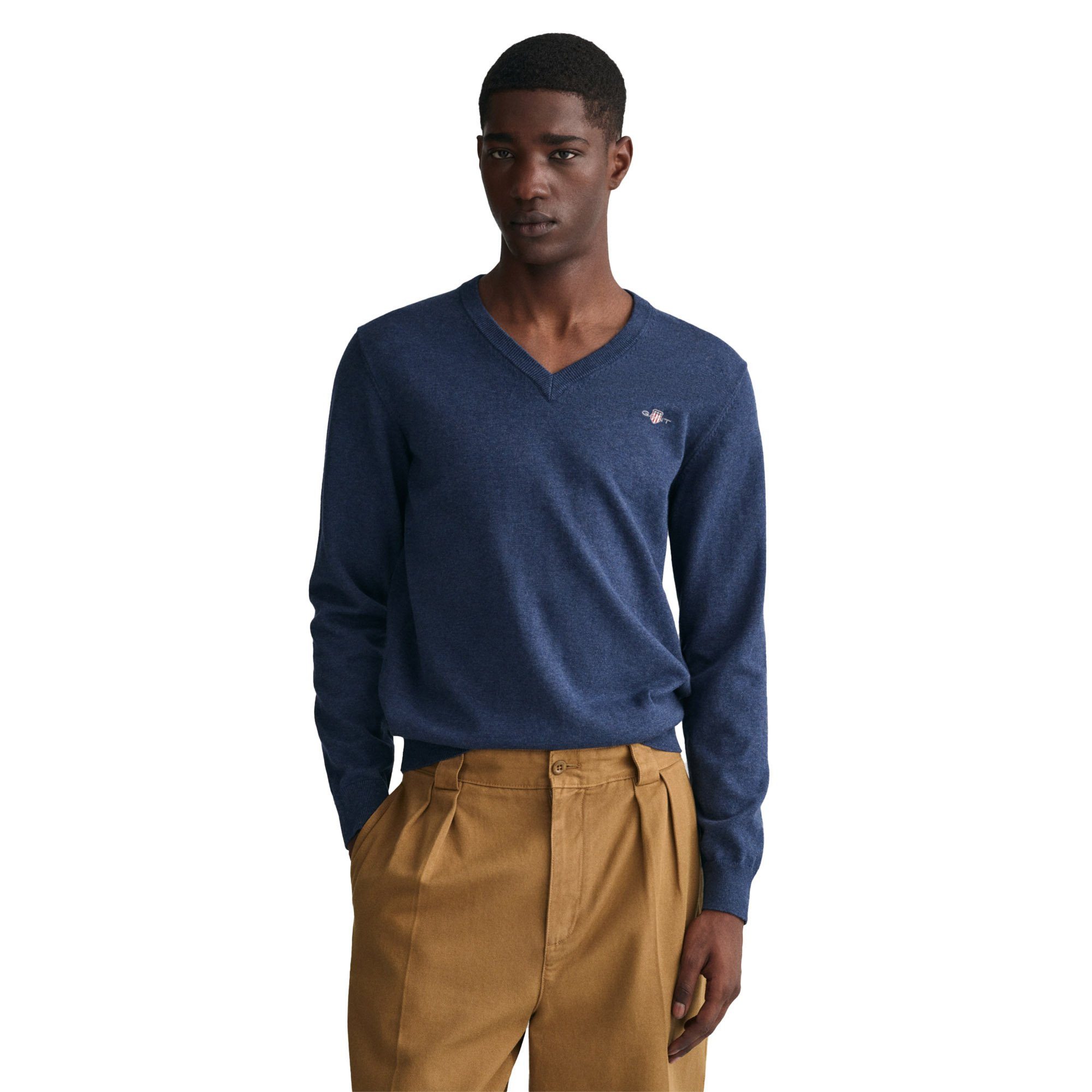 Gant Sweatshirt Herren Strickpullover Baumwolle günstig online kaufen