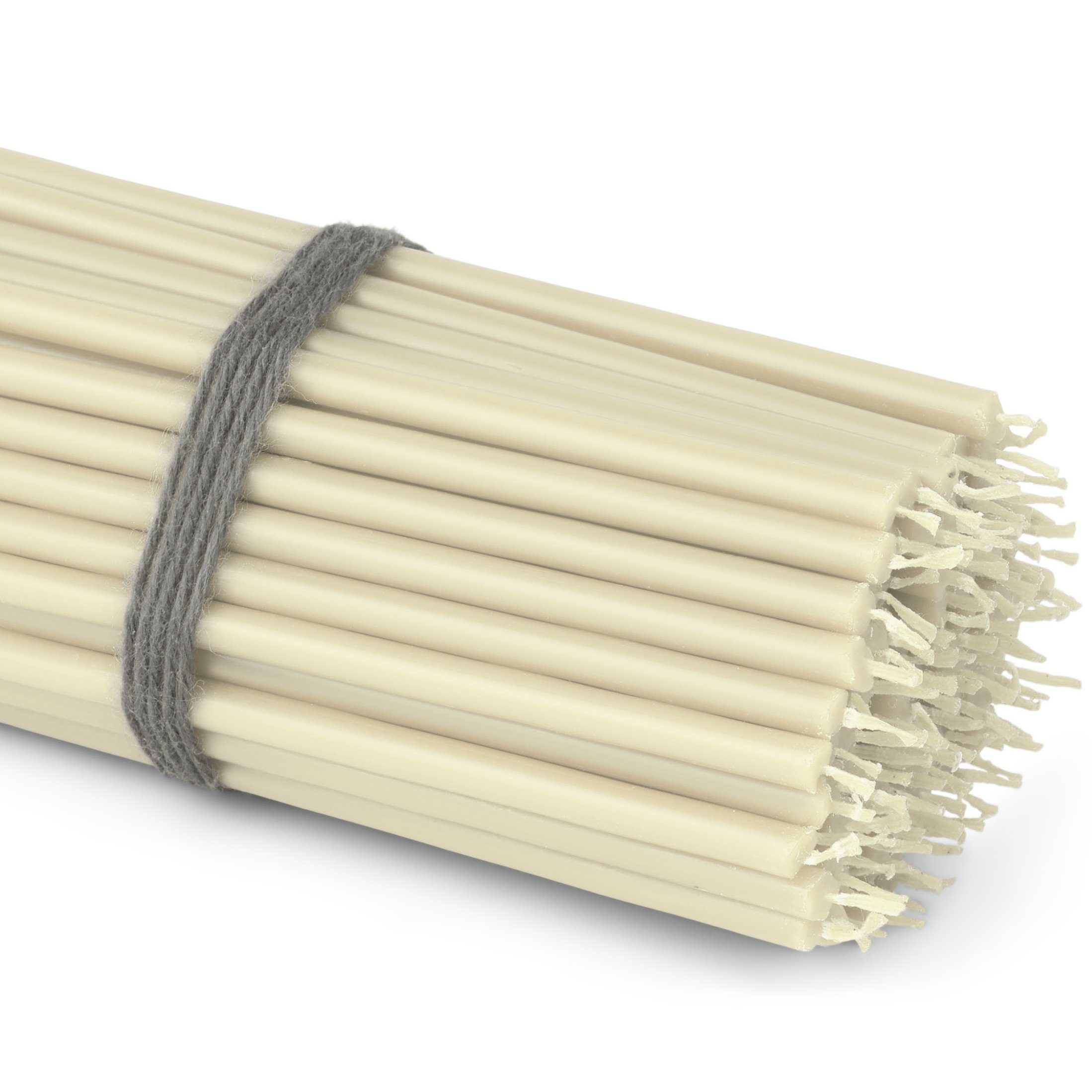 NKlaus Spitzkerze 100x Altarkerzen weiß Rußfrei Tropffrei dünn L 16c günstig online kaufen