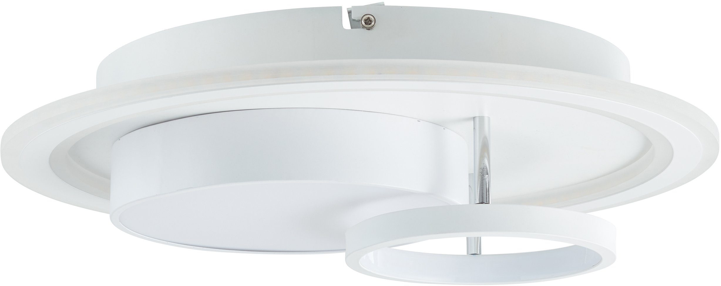 weiß/schwarz, LED LED Lampe, Brilliant Deckenleuchte Sigune 3000K, integrier Sigune, 40x40cm 1x Deckenleuchte