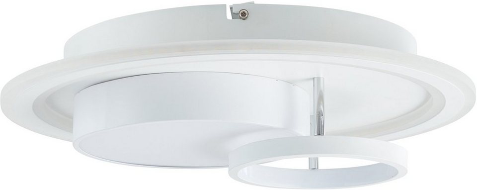 Brilliant Deckenleuchte Sigune, 3000K, Lampe, Sigune LED Deckenleuchte  40x40cm weiß/schwarz, 1x LED integrier