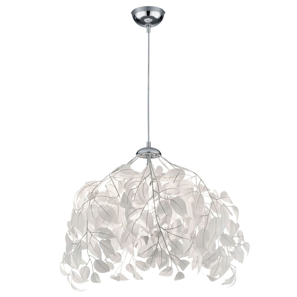 Reality Leuchten LED Pendelleuchte, Leuchtmittel inklusive, Warmweiß, Pendel Hänge Leuchte floral Blätter Äste Beleuchtung im Set