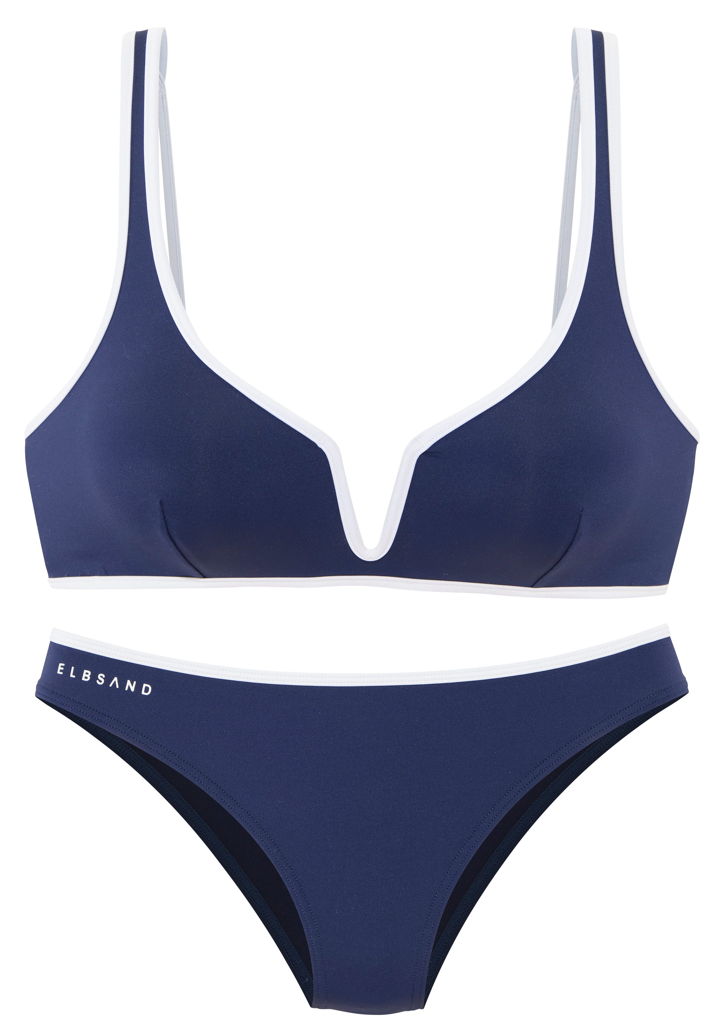 Elbsand Triangel-Bikini mit farblich abgesetztem Piping. € 69,99