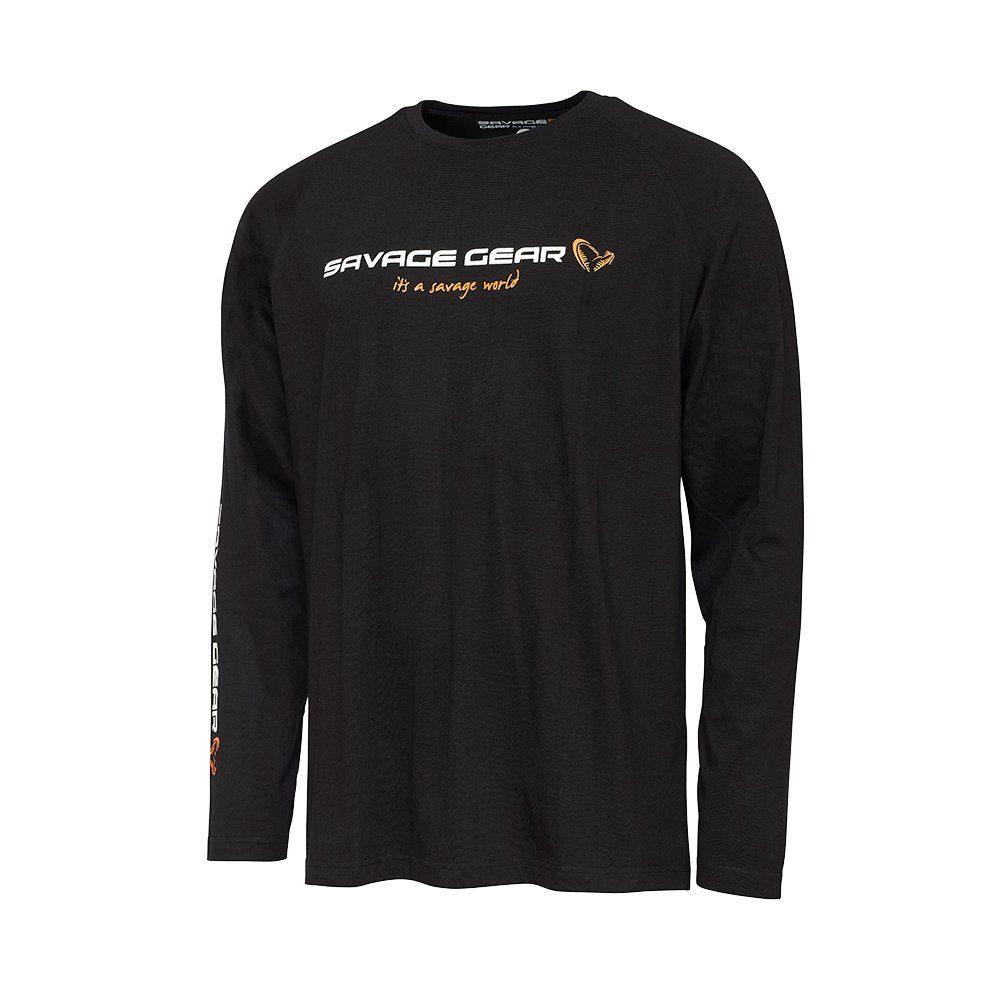 und T-Shirt für besonders Savage langärmlig Perfekt Signature Longsleeve für das S-XXXL Sport, Raubfischangeln Logo Gear Raubfischangeln Long Sleeve Freizeit