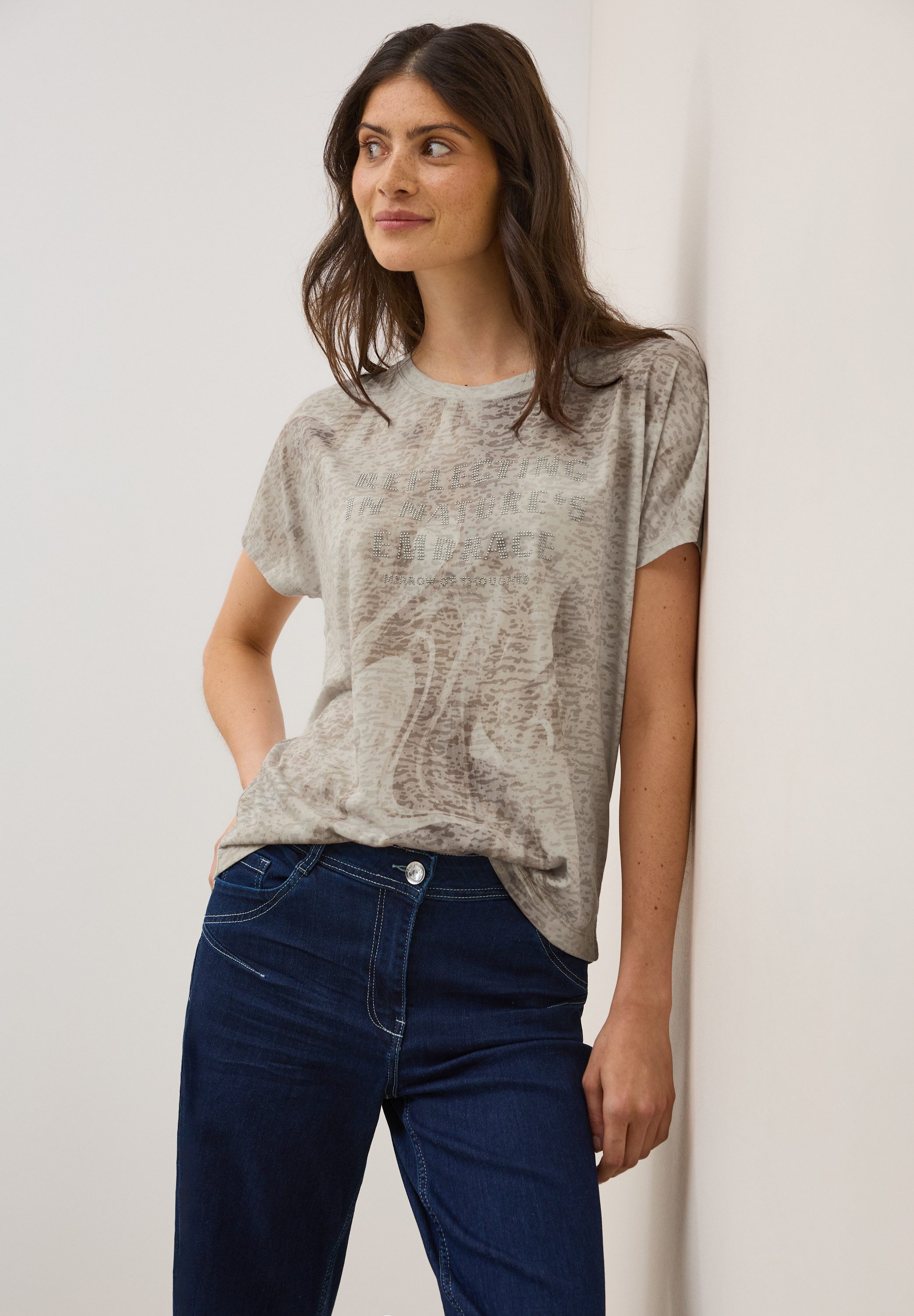 CECIL T-Shirt mit Wording günstig online kaufen