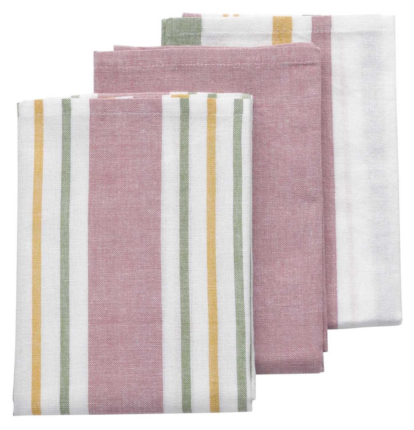 kela Geschirrtuch Geschirrtuch-Set 3tlg., Rosa, B 45 cm, L 65 cm günstig online kaufen