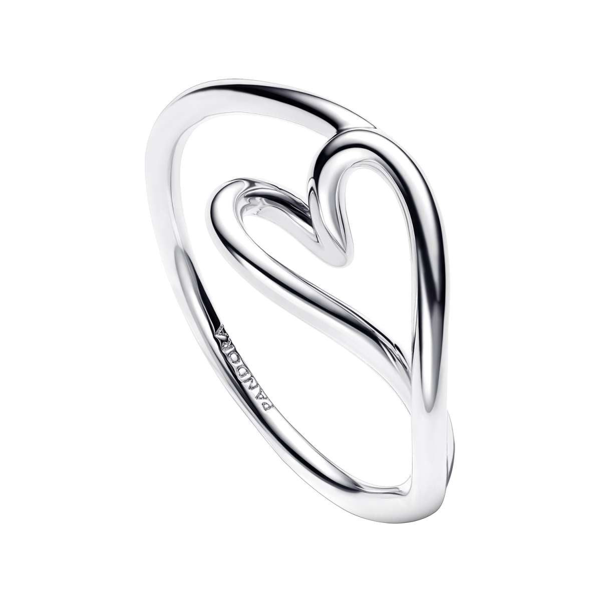 Pandora Silberring 194361C00, Damenring Herz Klein Silber