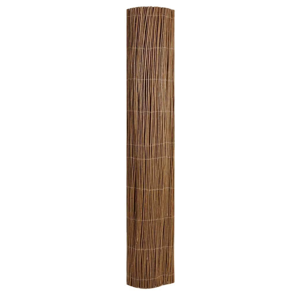 vidaXL Gartenzaun Weidenzaun Braun 300x100 cm, (1-St)