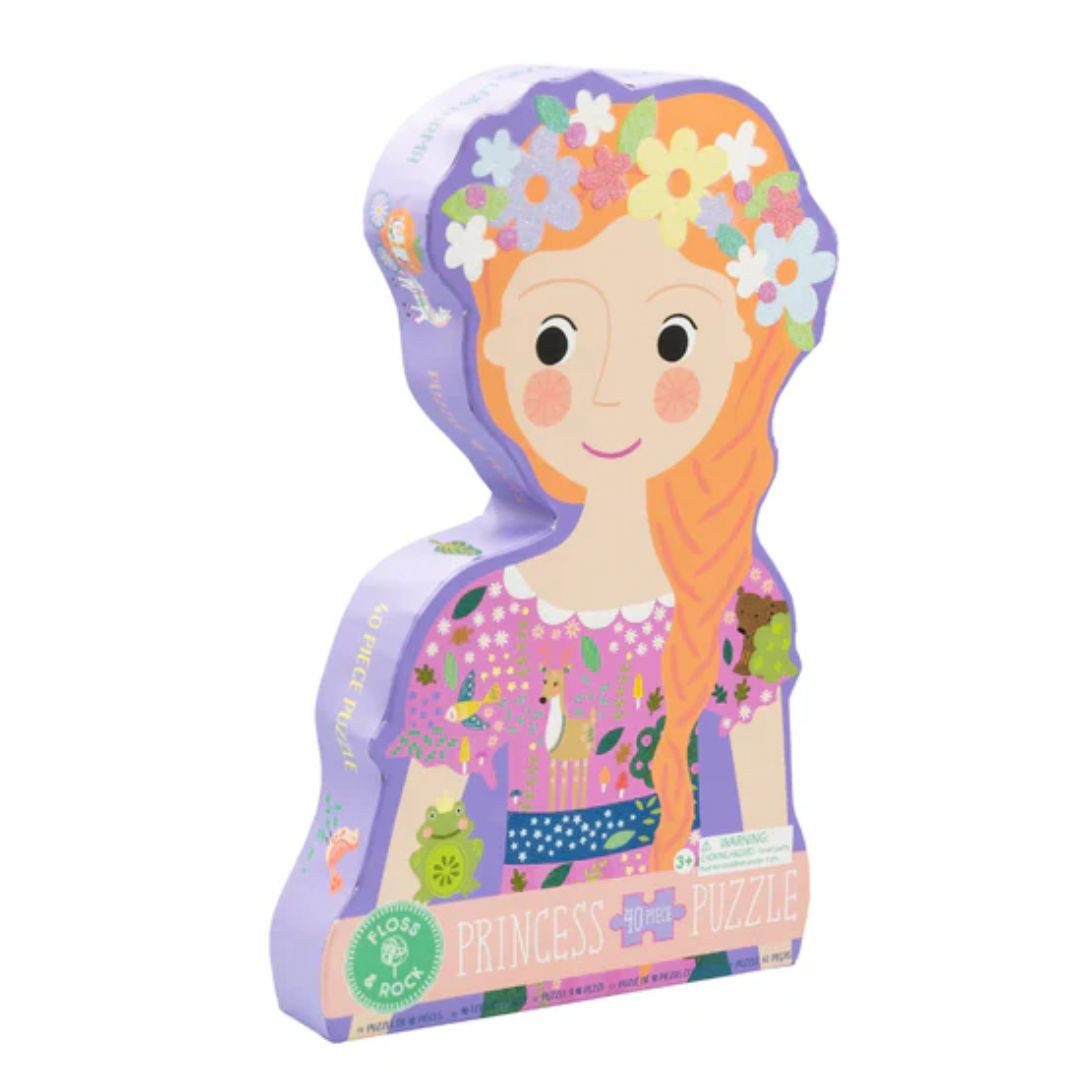 suebidou Puzzle Märchenprinzessin Jigsaw Formpuzzle 40 Teile für Kinder, 40 Puzzleteile, nachhaltig, kreativ