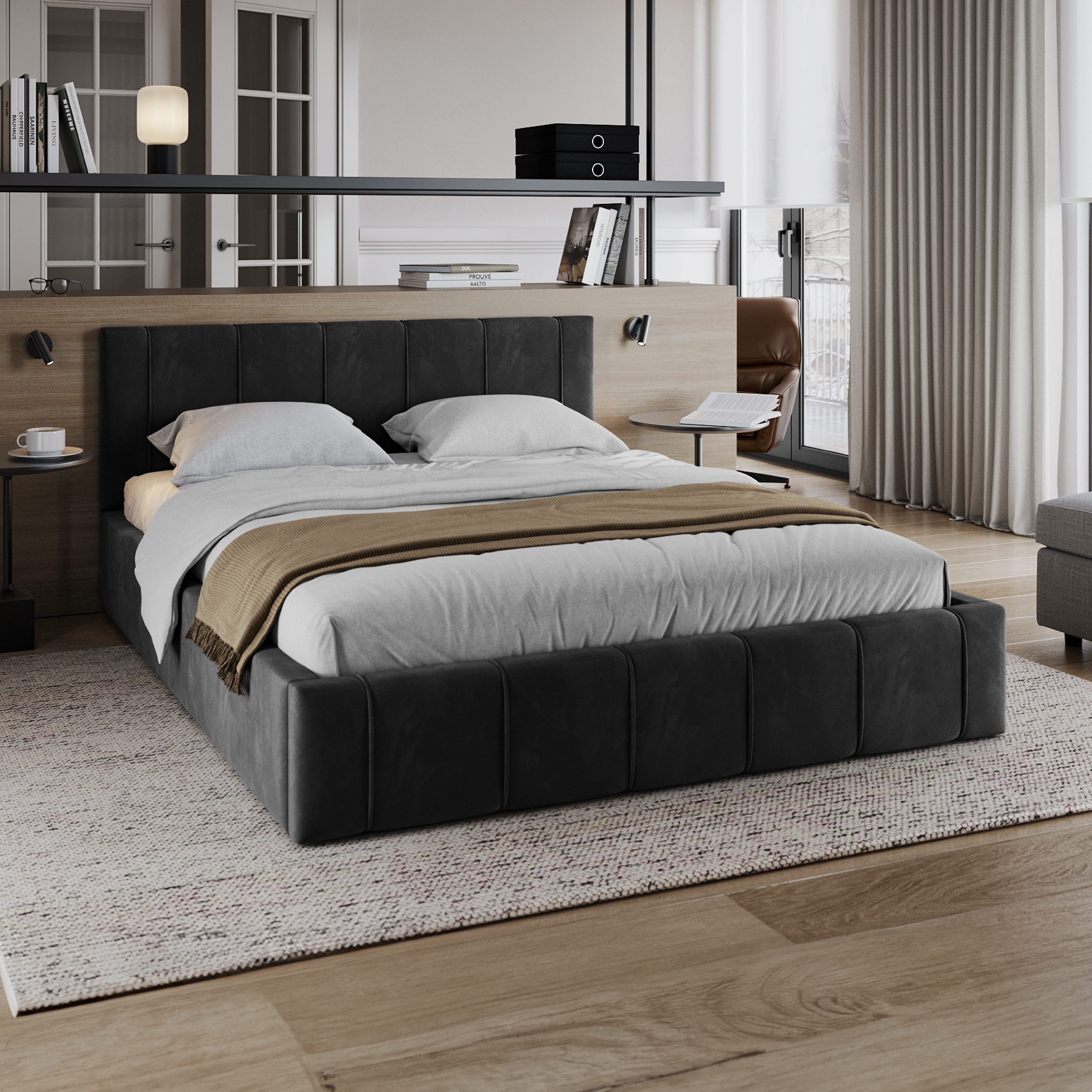 FDM Polsterbett FLORIDA Paris Bettgestell 90x200, günstig online kaufen