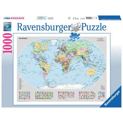 Ravensburger Пазли Politische Weltkarte, 1000 Пазлиteile