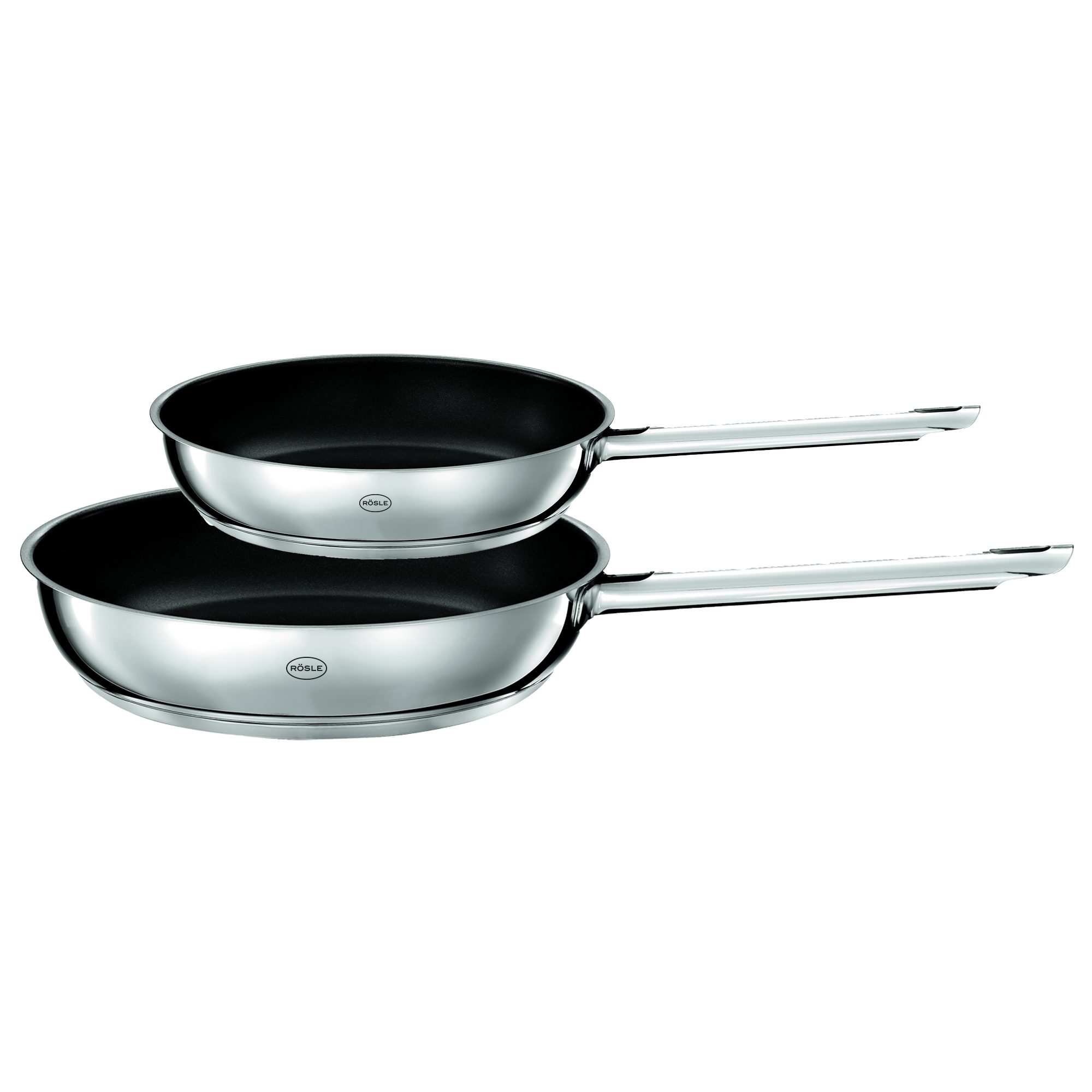 RÖSLE Pfannen-Set PUREELEMENTS 2-tlg. Keramik ProCeraPlus, Edelstahl 18/10 (Set, 2-tlg)