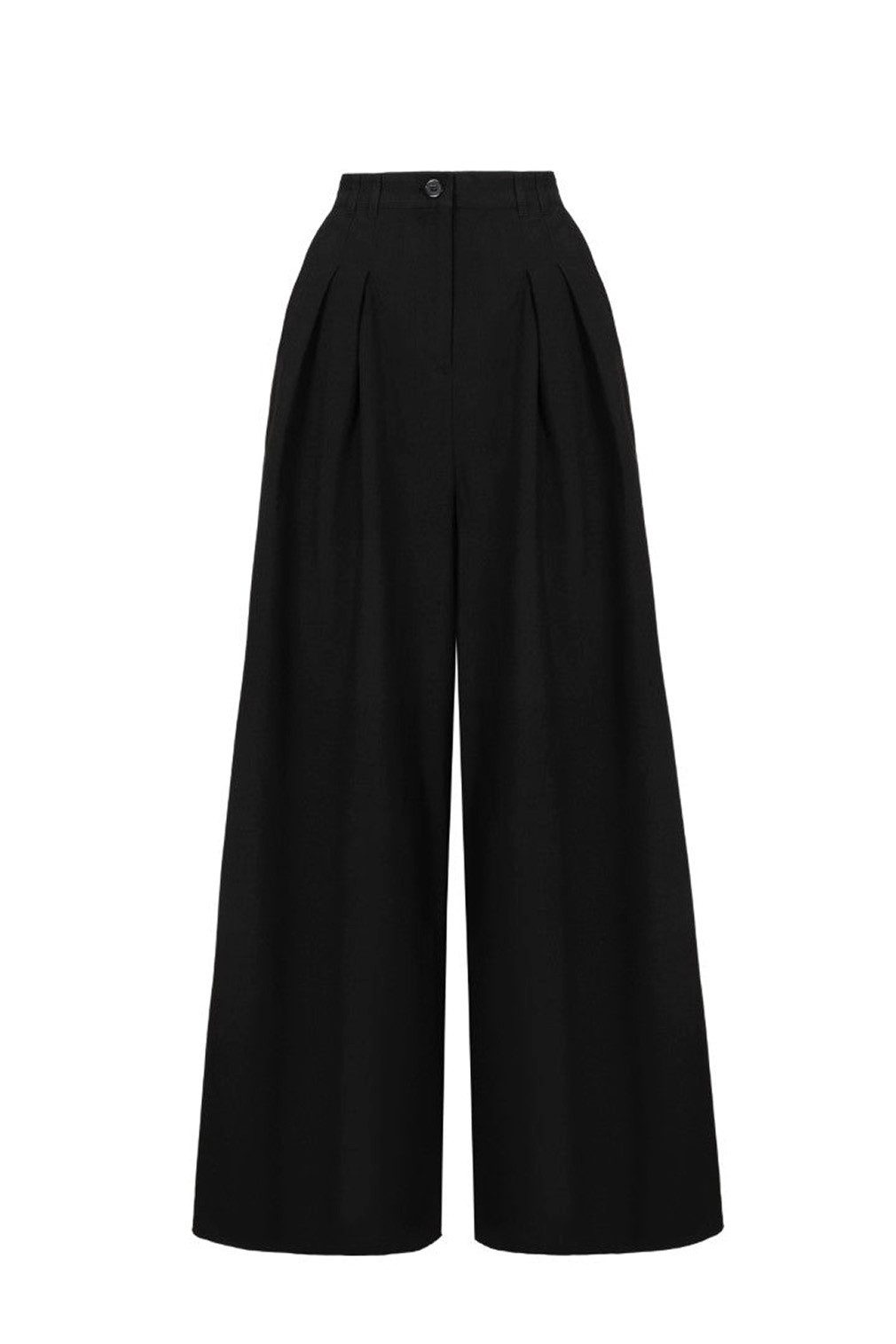 Hell Bunny Schlaghose Simone Swing Trousers Marlenehose Vintage Retro Wide Leg