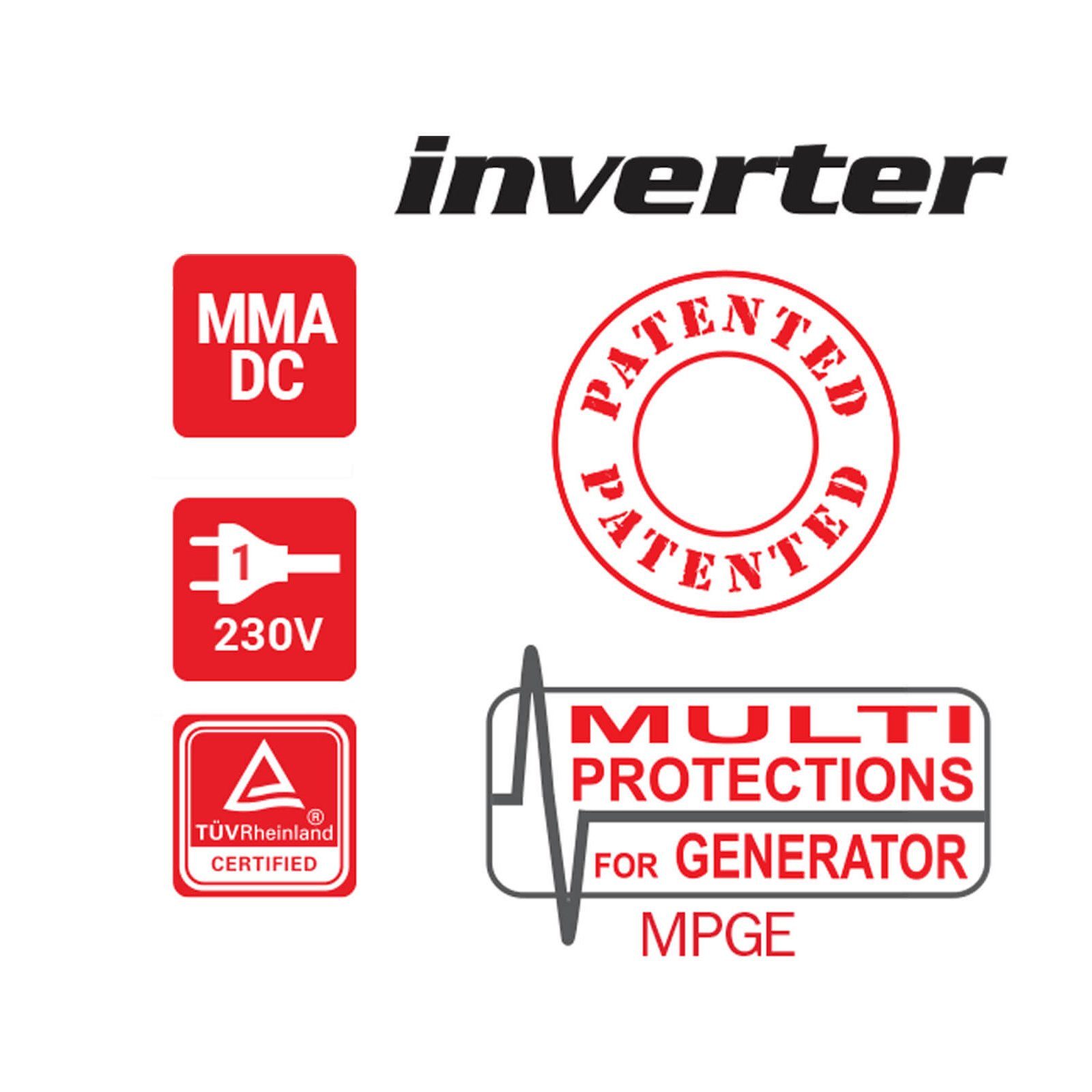 Telwin Outdoor Generatorbetrieb, MMA WIG Elektroschweißgerät 168 TELWIN Schweißgerät, MPGE Force