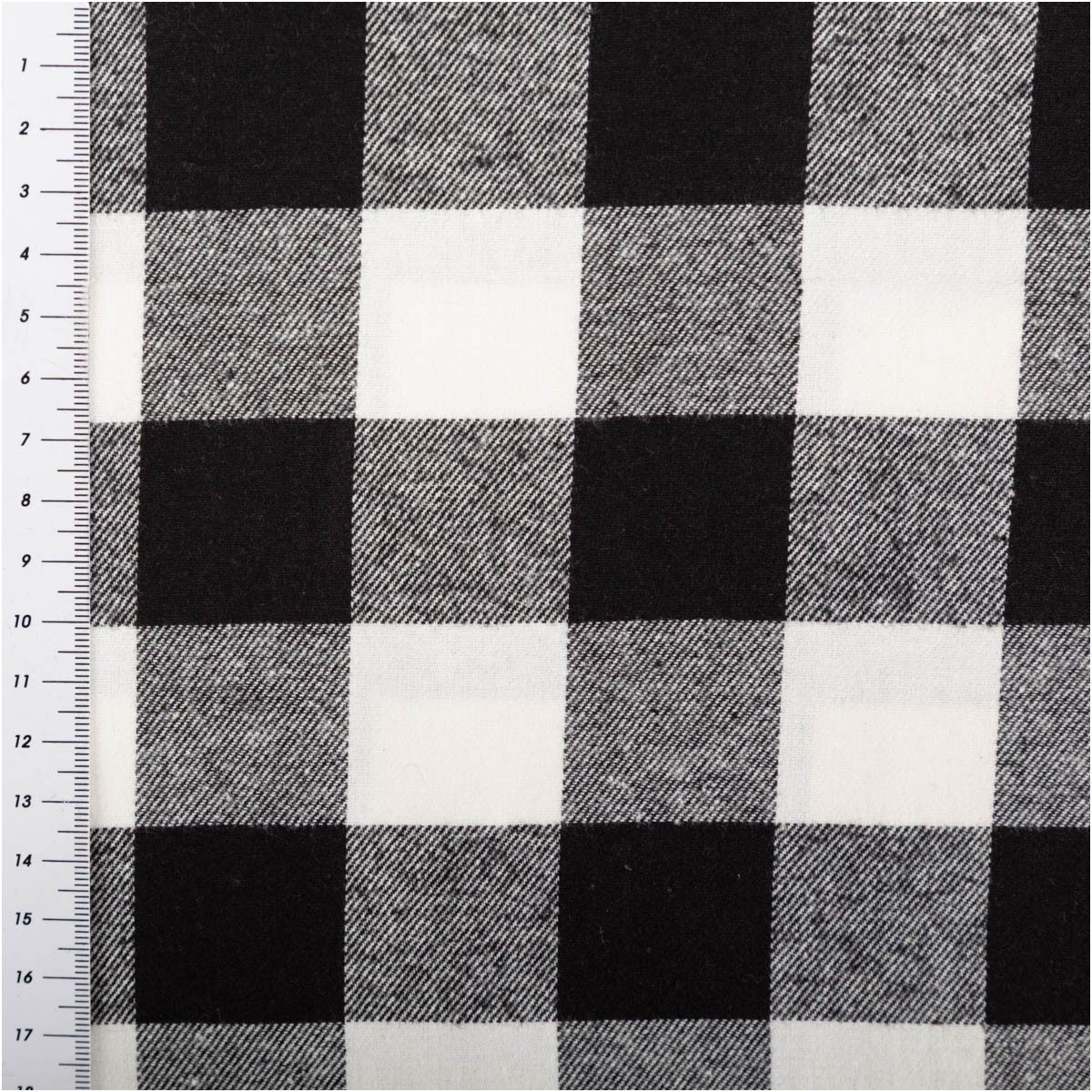 SCHÖNER LEBEN. Stoff Twill Stoff Meterware Baumwollstoff Karo weiß schwarz 145cm, allergikergeeignet