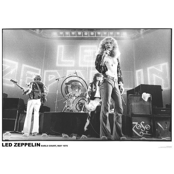 Close Up Poster Led Zeppelin Poster Earls Court Mai 1975 84 1 x 59 4 cm
