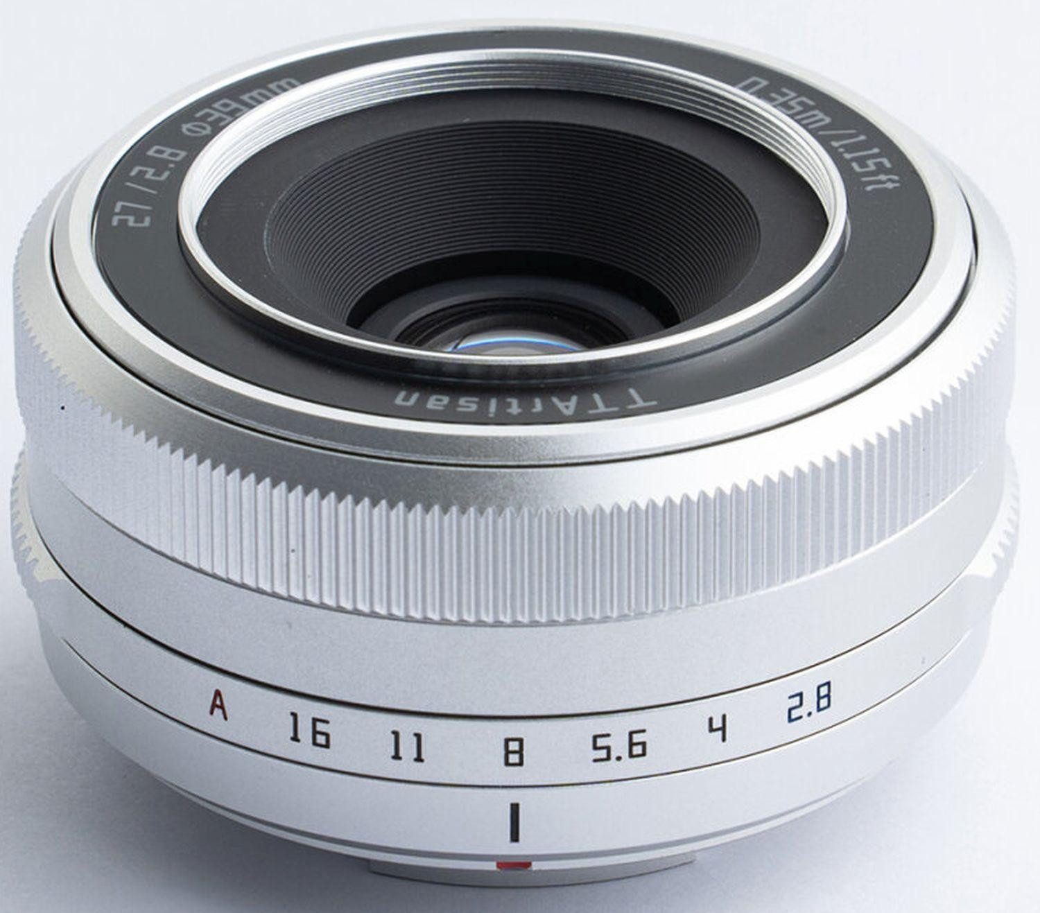 TTArtisan AF 27mm f2,8 Fujifilm X (APS-C) silber Objektiv