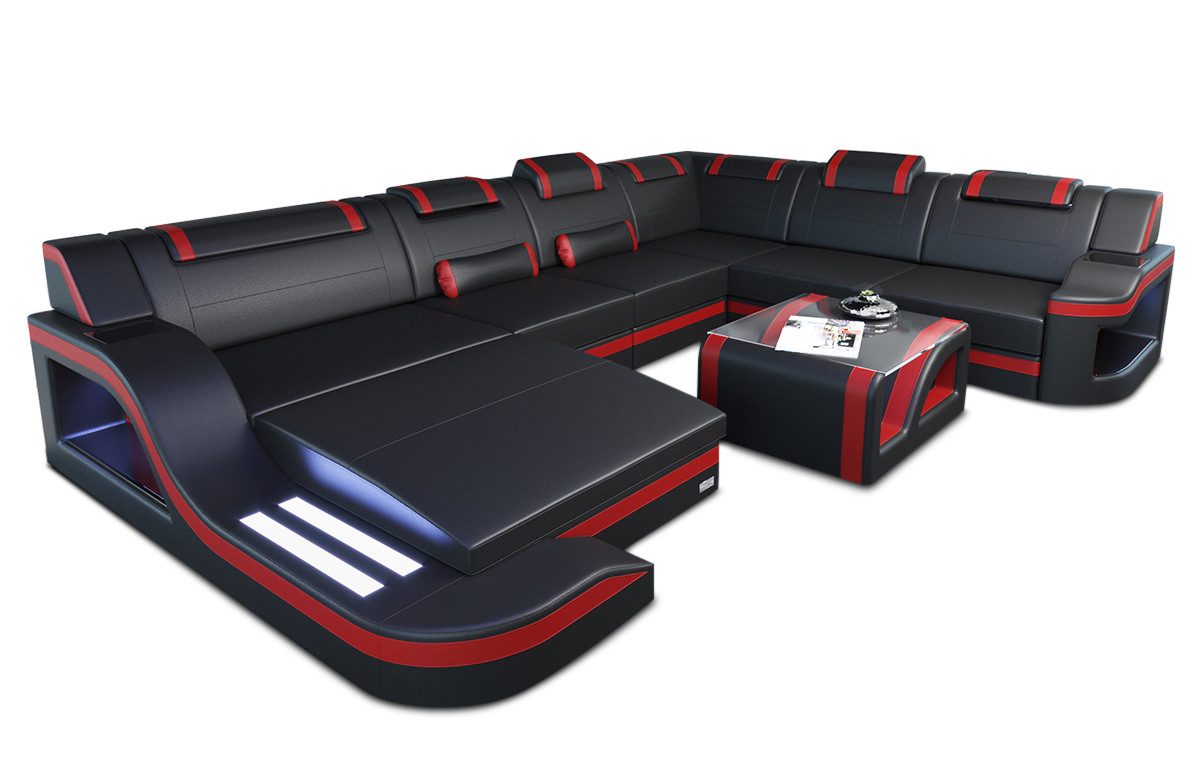 Sofa Dreams Wohnlandschaft XXL Ledersofa Palermo günstig online kaufen