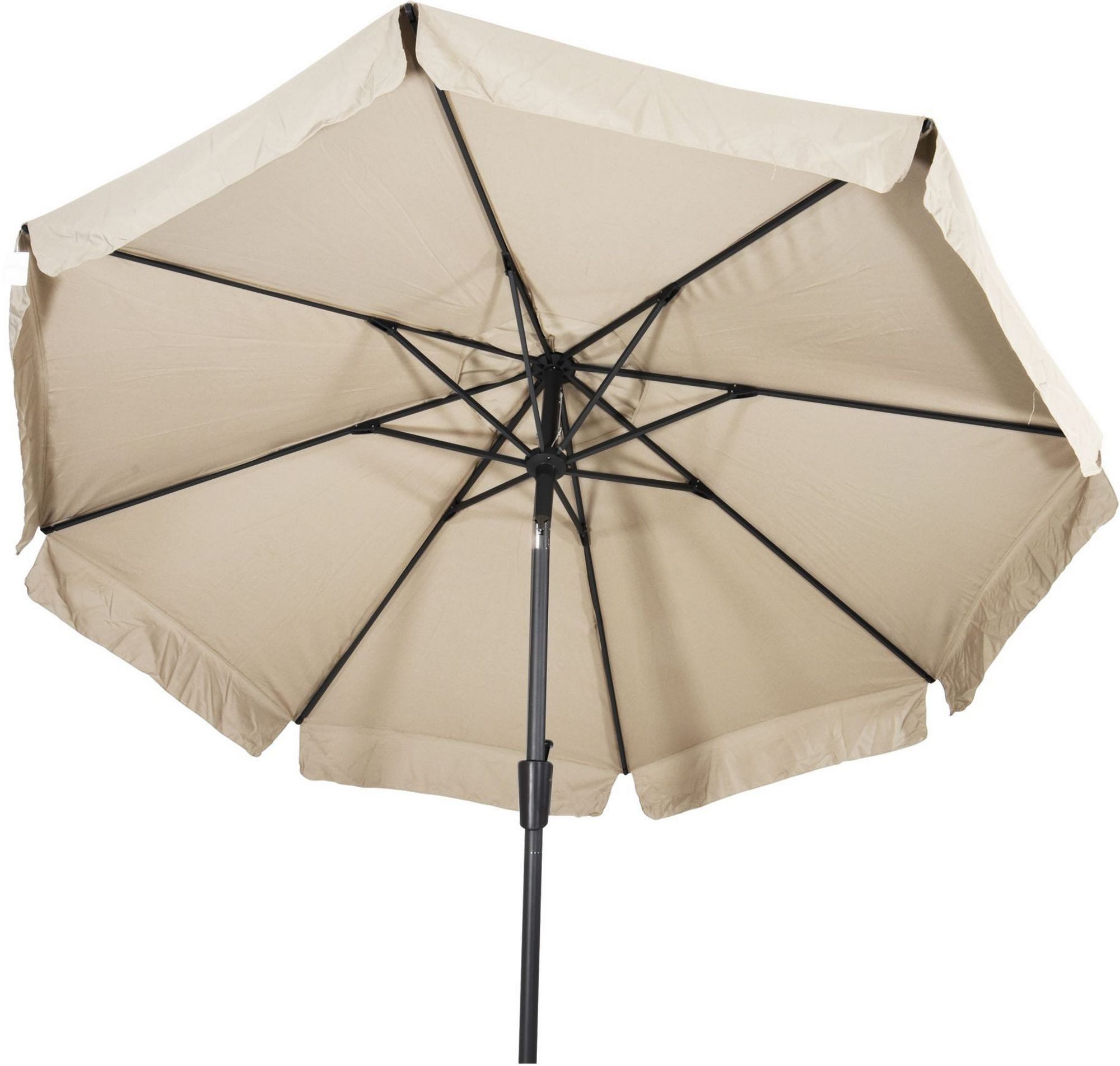 Lesli Living Sonnenschirm Lesli Living Sonnenschirm "Libra Ecru" Ecru Ø 3m mit UV-Schutz 30+