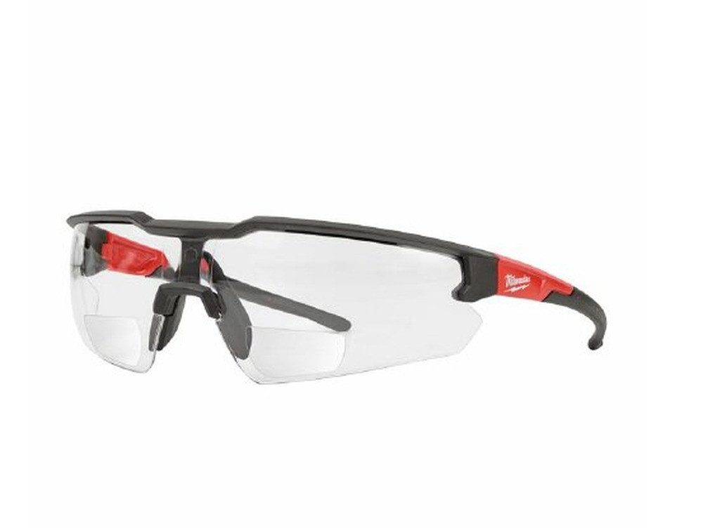 Milwaukee Arbeitsschutzbrille MILWAUKEE Schutzbrille mit Lesegläsern Stärke +2