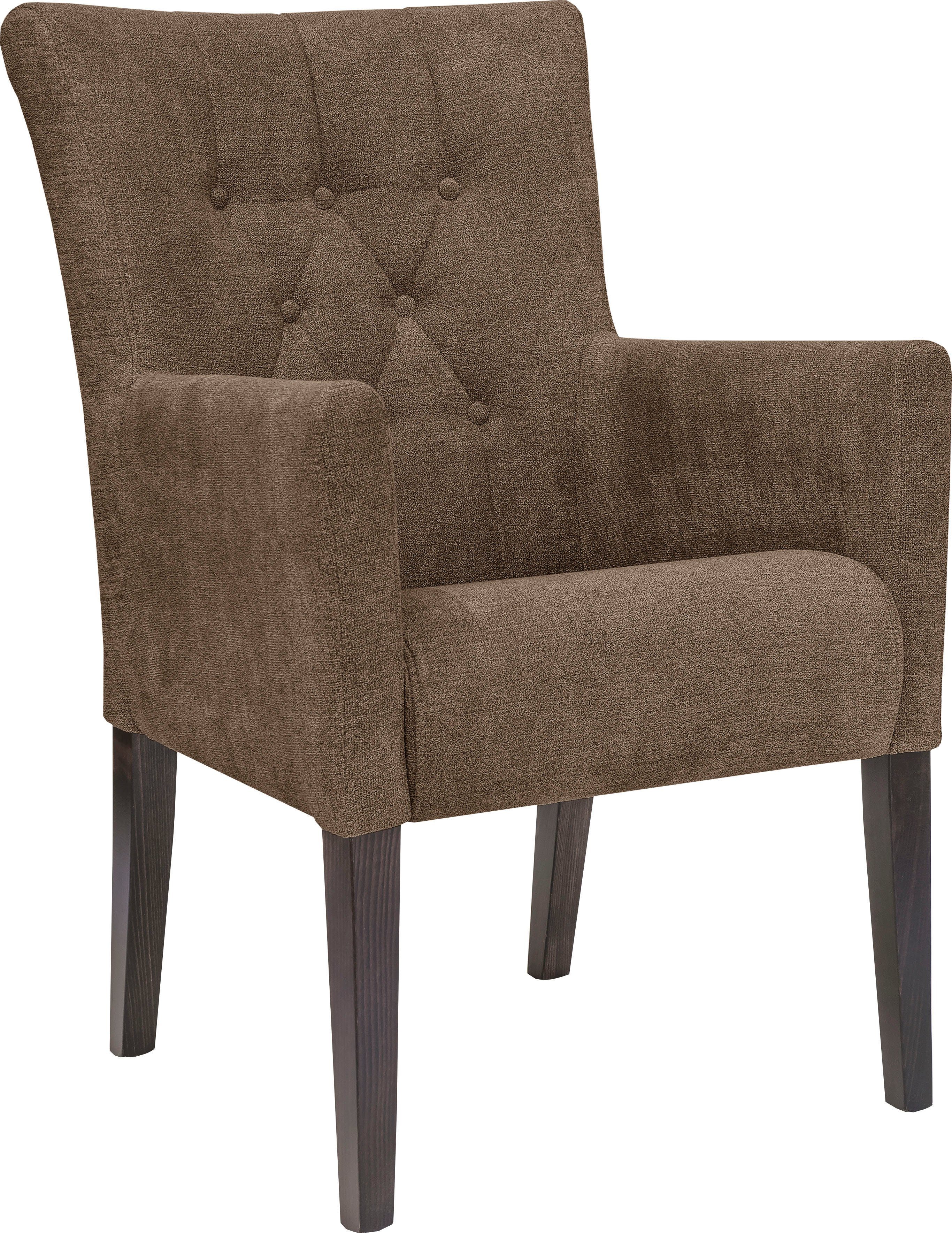 Home affaire Esszimmerstuhl King (1 St), Esszimmerstuhl mit Knopfheftung