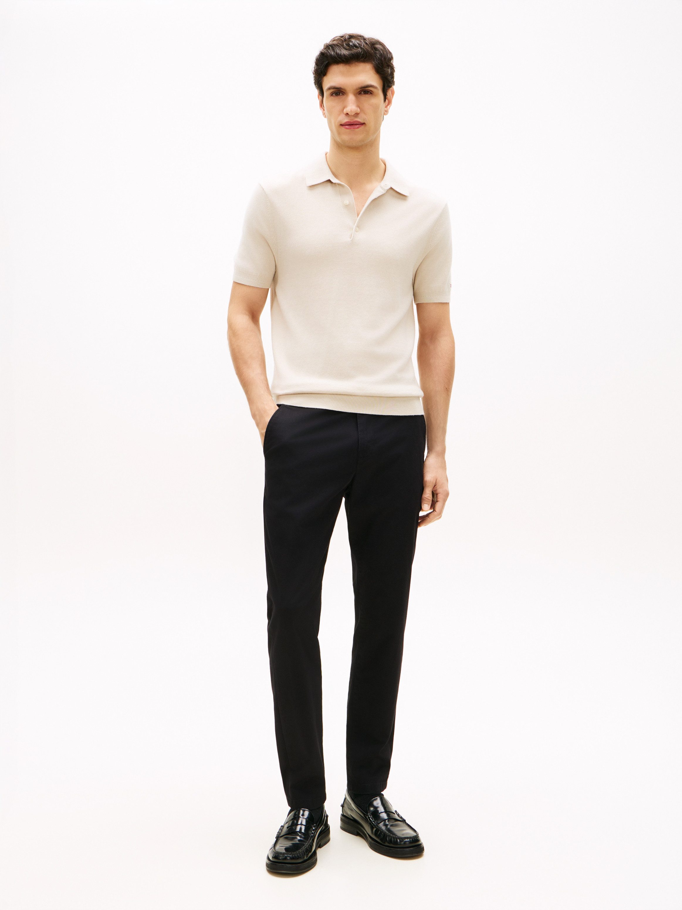 Tommy Hilfiger Chinohose HARLEM ESSENTIAL Tapered Leg, Basic, schlichtes Design – Bild 5 von 5