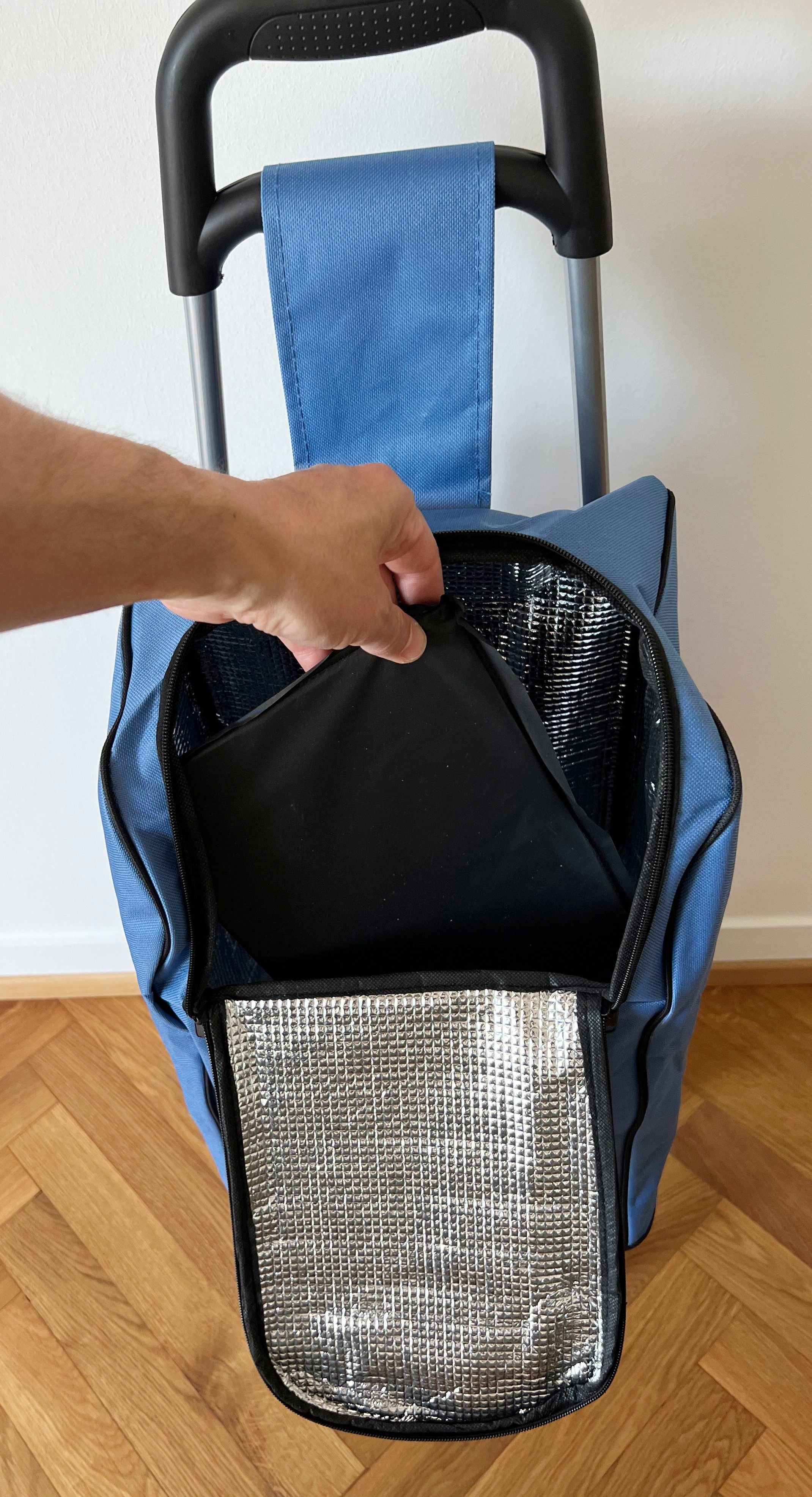 ADOB Einkaufstrolley Einkaufswagen Isotherm 30 Liter in zwei verschiedenen Farben, isothermisch, hält warm oder kalt