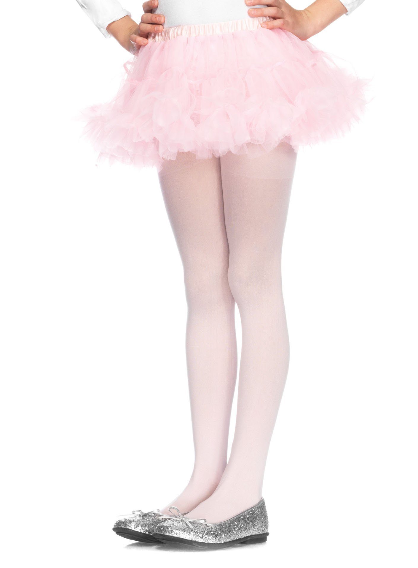 Leg Avenue Kostüm Petticoat für Kinder kurz rosa, Farbenfrohes Kostümteil für zahlreiche Kostümkombinationen