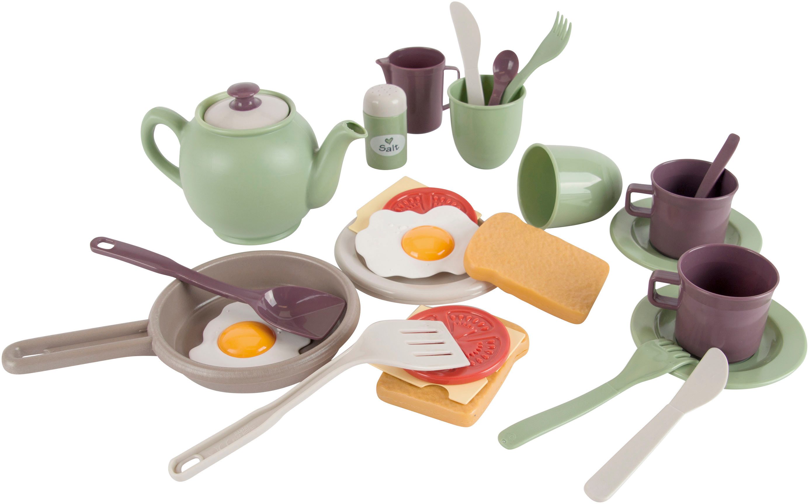 dantoy Spielgeschirr Green Garden Frühstück Set, günstig online kaufen