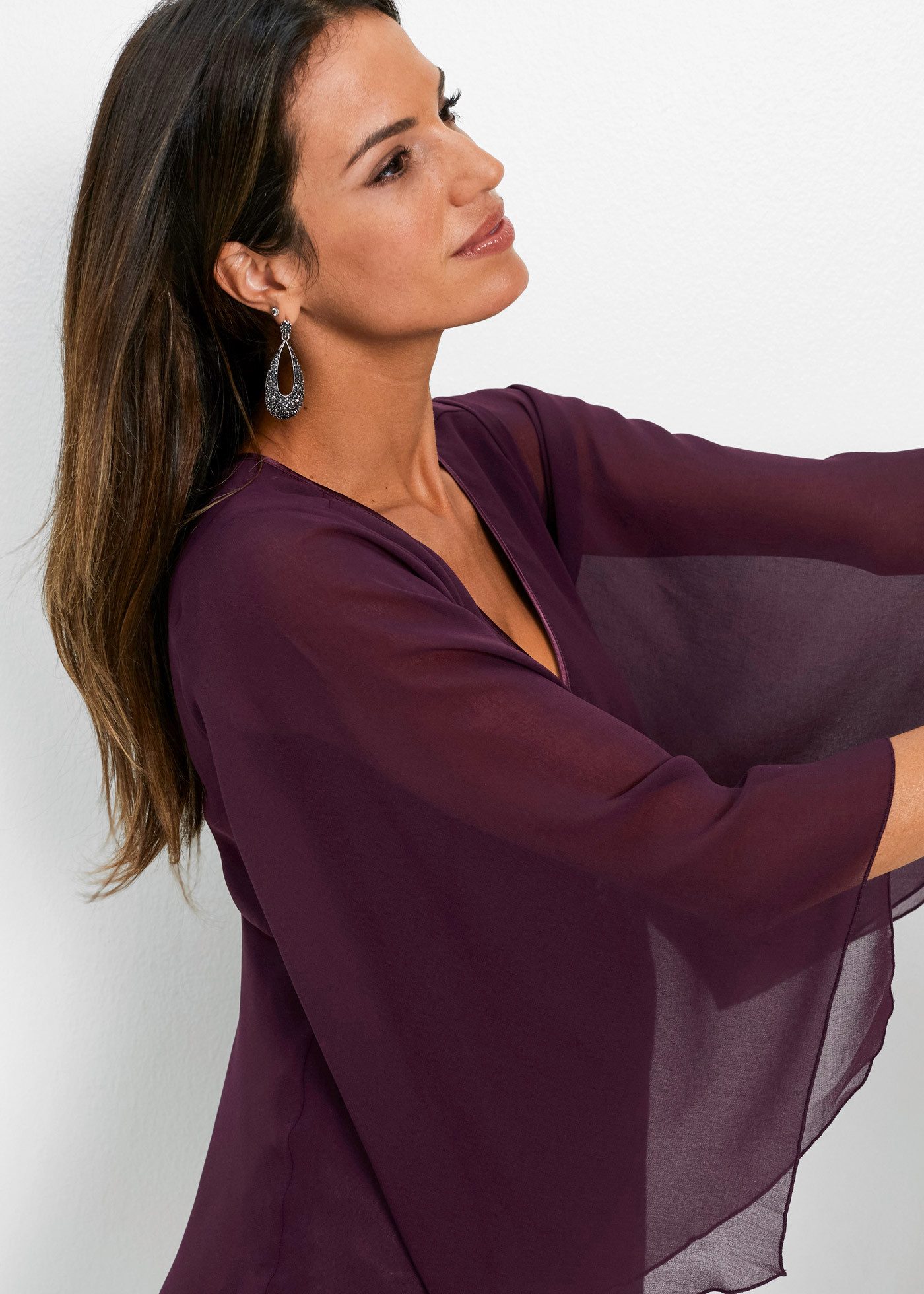 bonprix Tunika festlicher Stil, lockere Passform, aus Polyester – Bild 3 von 5