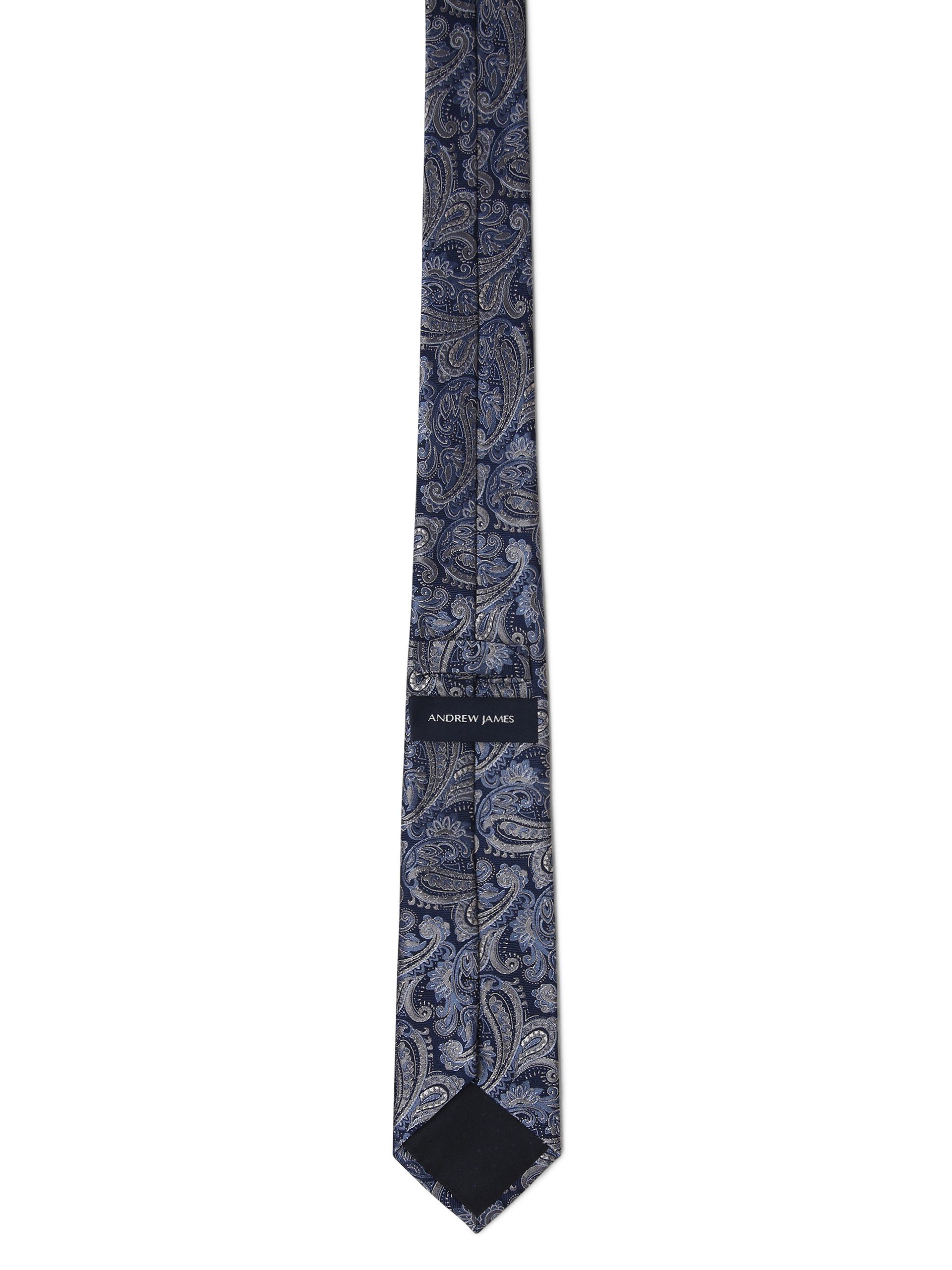 Krawatte Andrew James hellblau marine