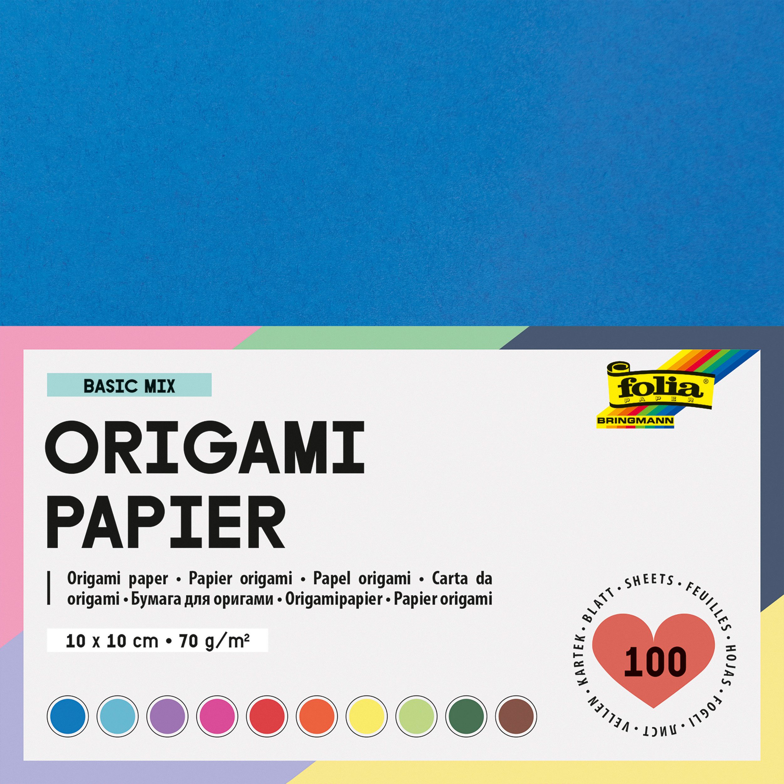 Folia Kraftpapier, 10 cm x 10 cm, 100 Blatt