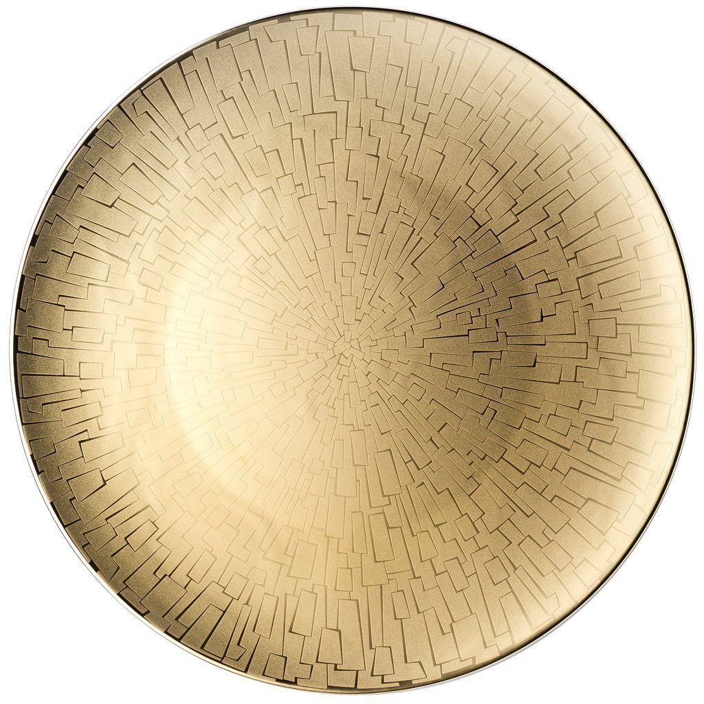 Rosenthal Servierteller TAC Gropius Skin Gold Platzteller 33 cm, Porzellan