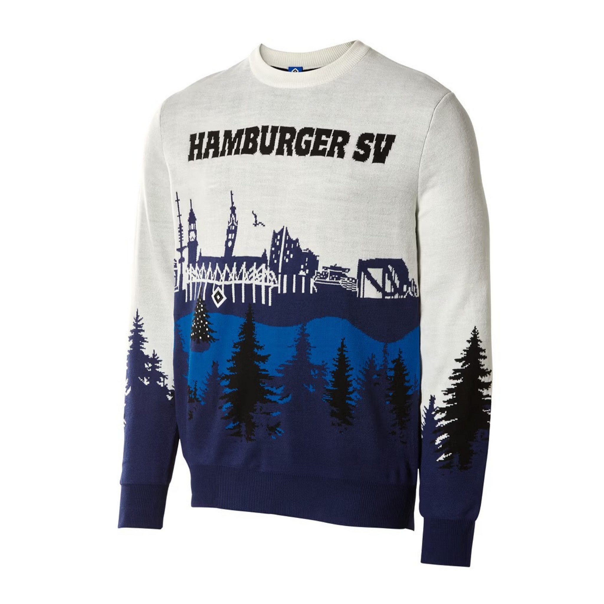 HSV Strickpullover HSV Christmas Sweater "Skyline" - mehrfarbig