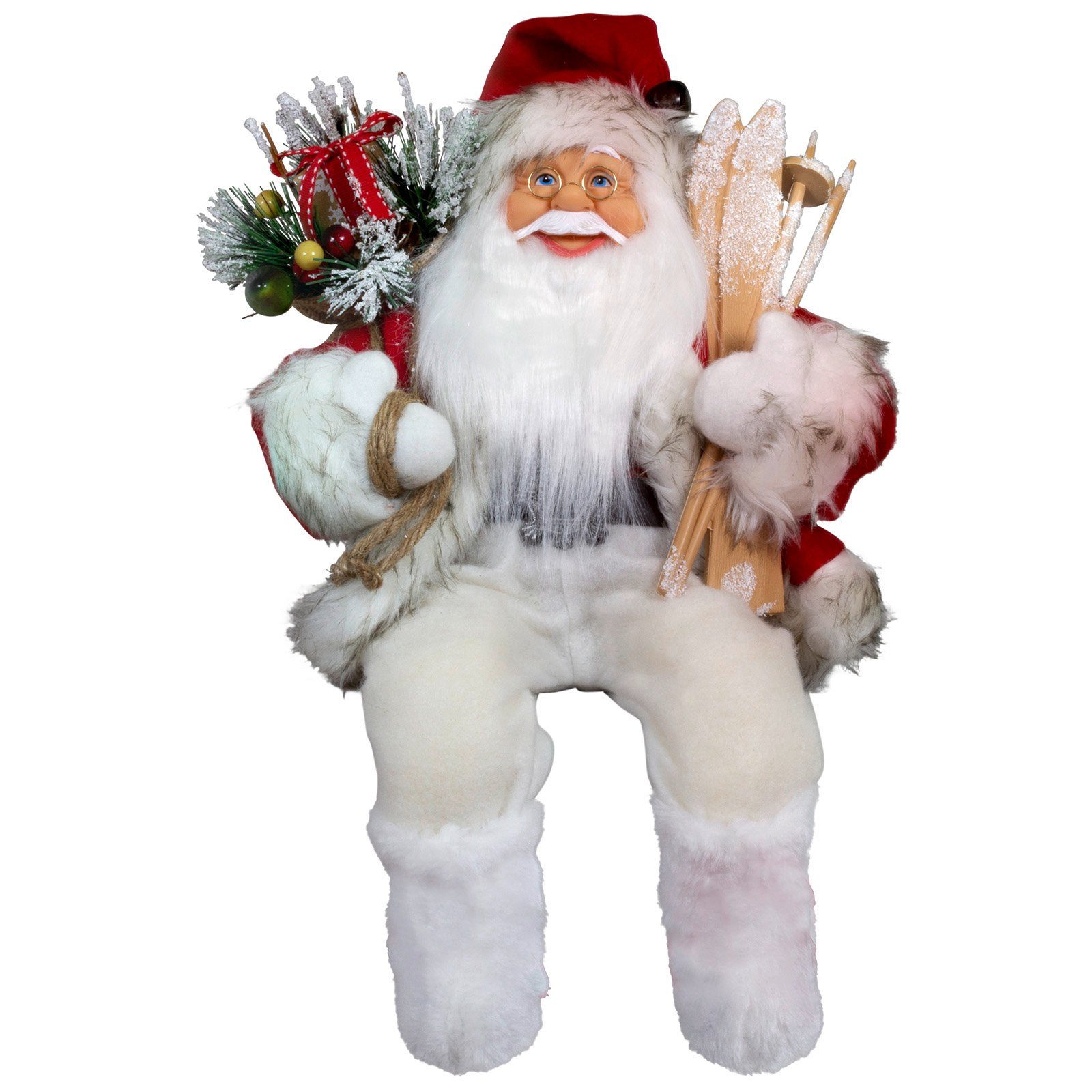 Christmas Paradise Weihnachtsmann Morten 45cm, sitzend (Dekofigur rot-weiß, günstig online kaufen