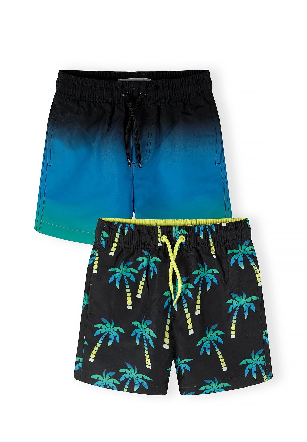MINOTI Badeshorts für Jungen im 2er-Pack (Packung, 2-St) Palmen-Print