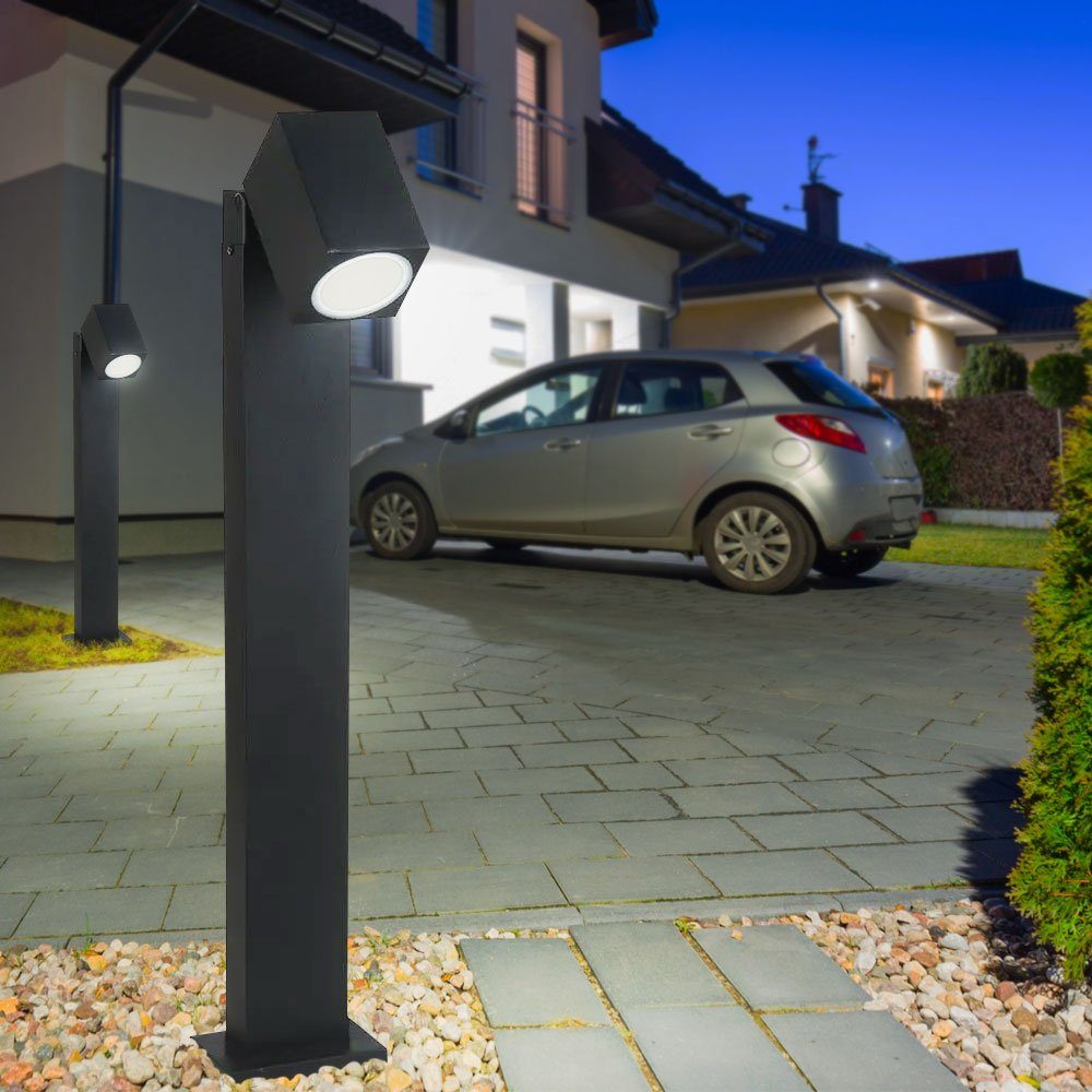 Außen-Stehlampe, Leuchte RGB Lampe Steh etc-shop Farbwechsel, Warmweiß, Außen Leuchtmittel LED dimmbar LED GARTEN inklusive, Stand