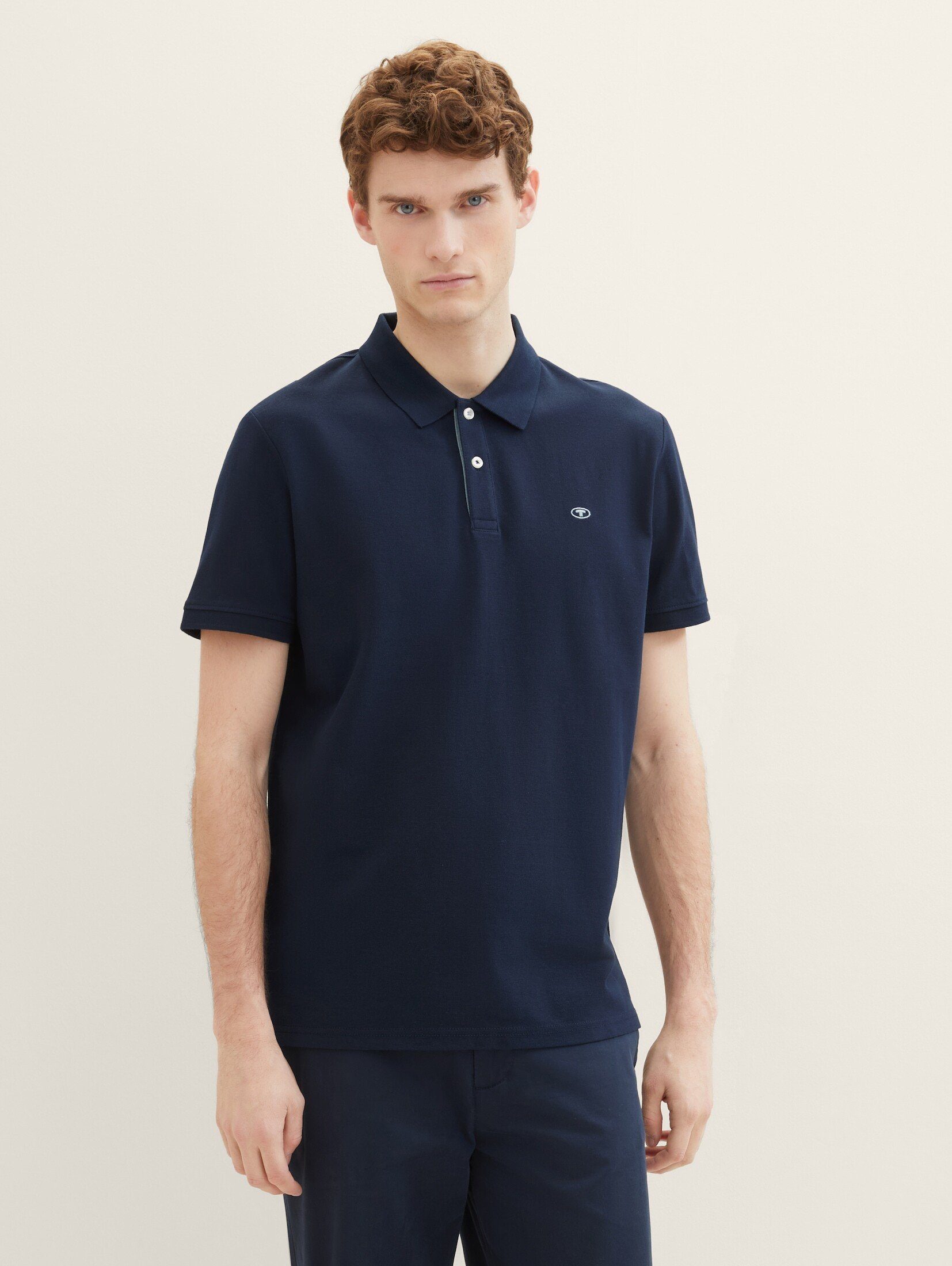 Tom Tailor Herren Poloshirt BASIC CONTRAST günstig online kaufen