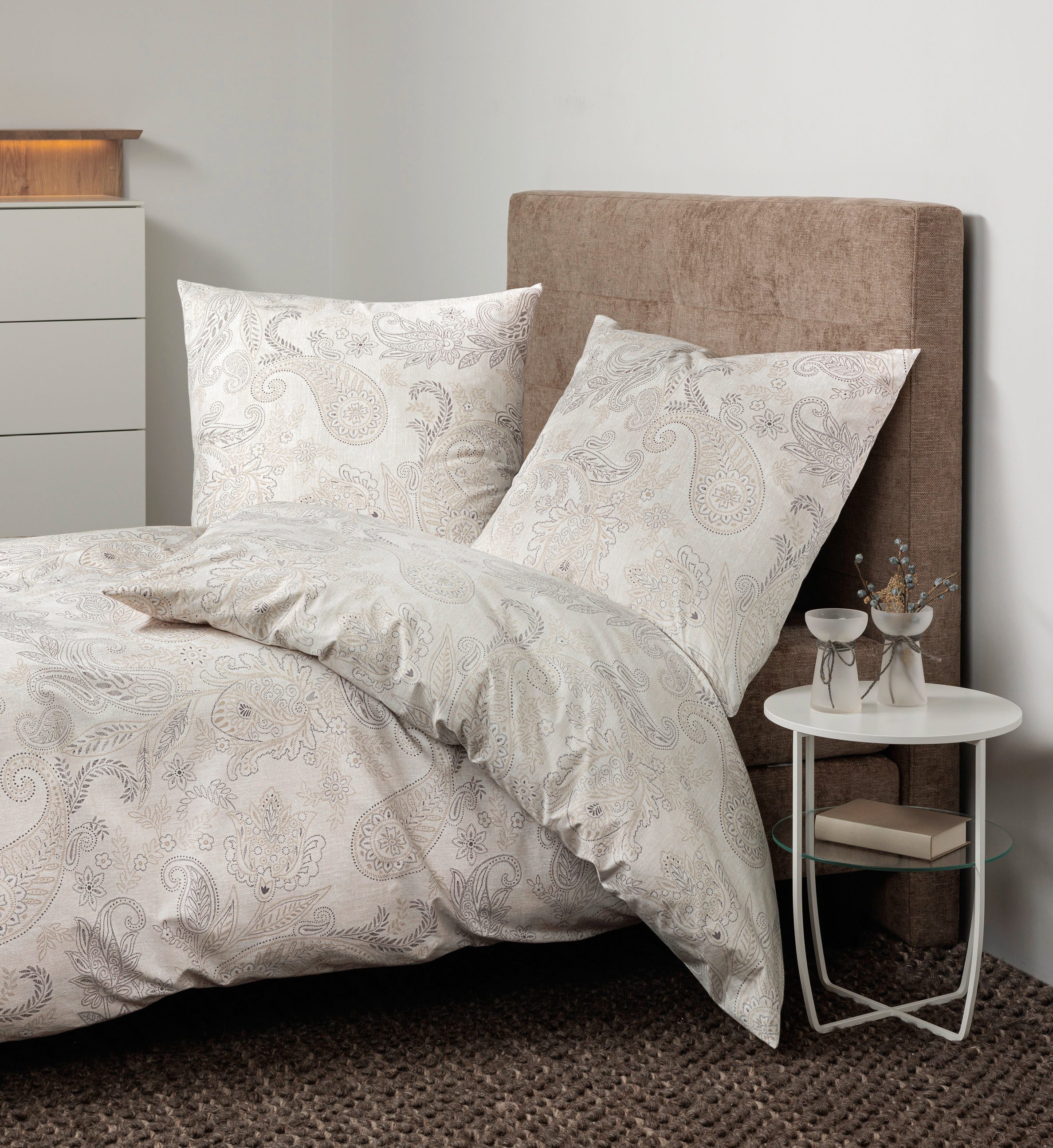 Janine Bettwäsche Soft-Cotton71001 0, Linon, mit Reissverschluss