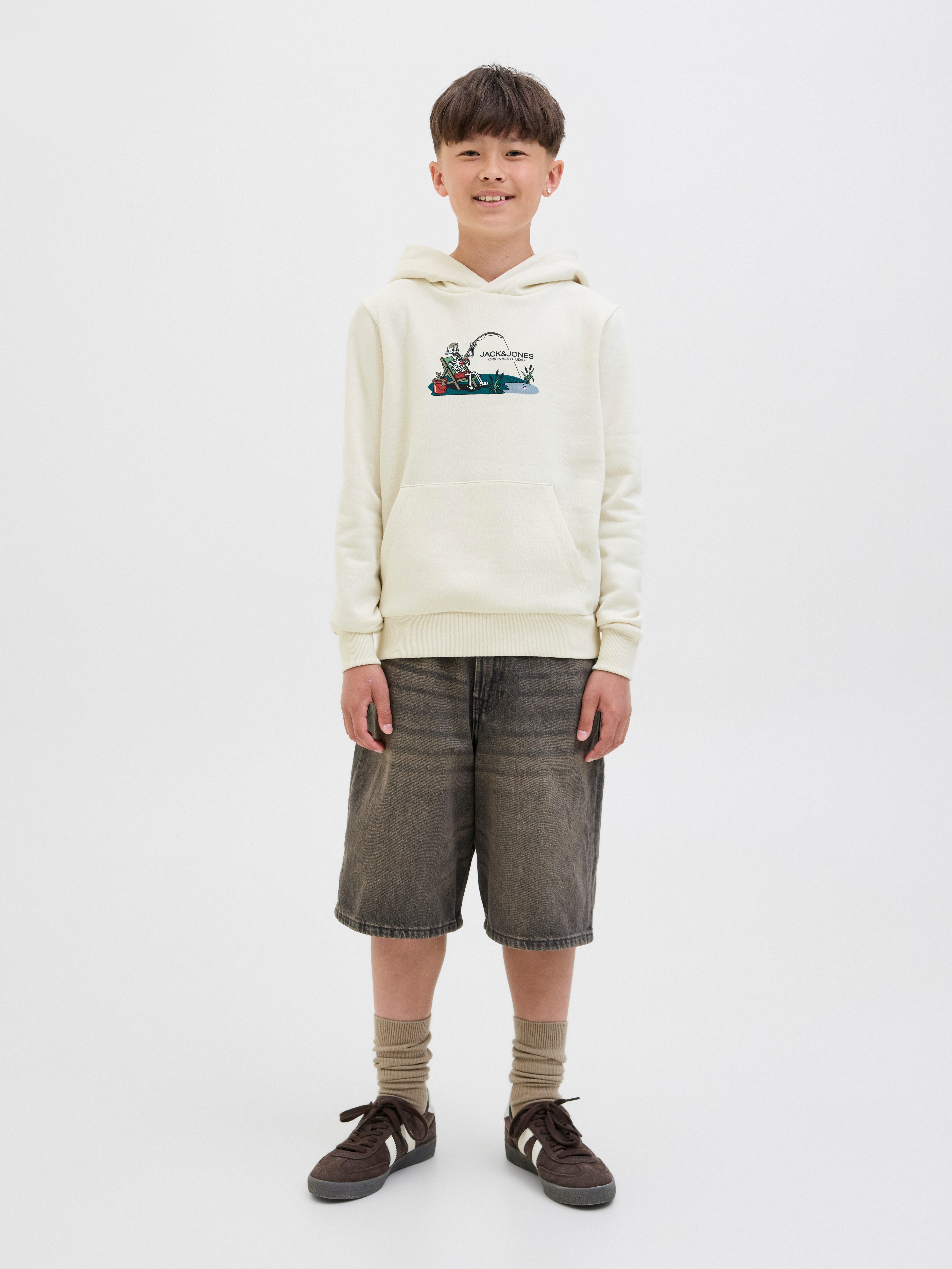 Jack & Jones Junior Kapuzensweatshirt JORSKULL NATURE SWEAT HOOD SN JNR