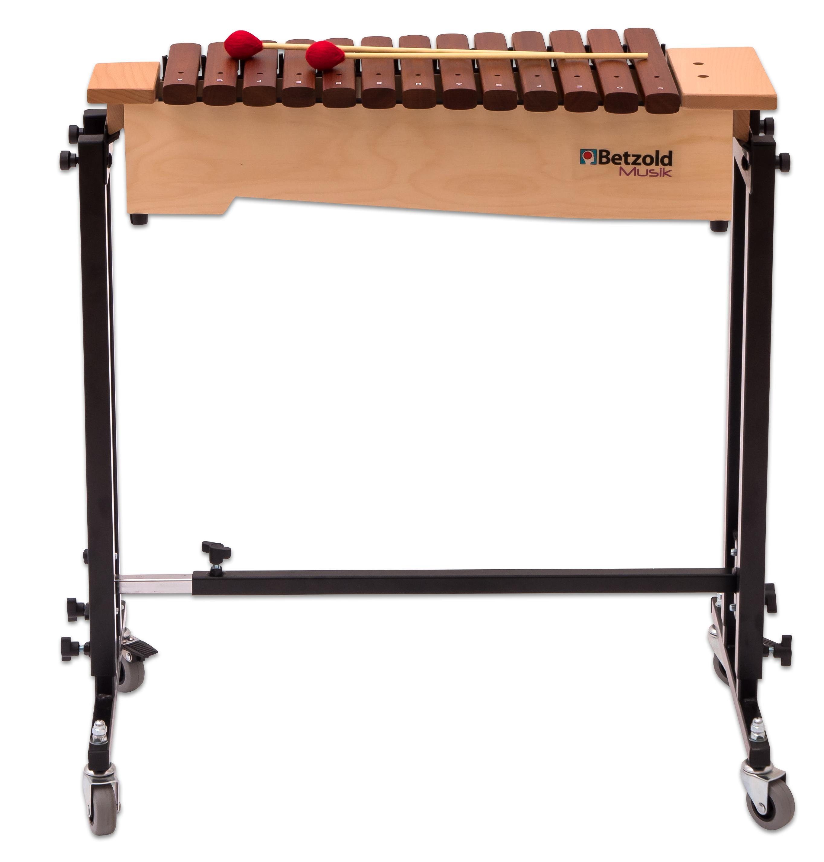 Betzold Xylophon Sopran-Xylophon + Ständerwagen
