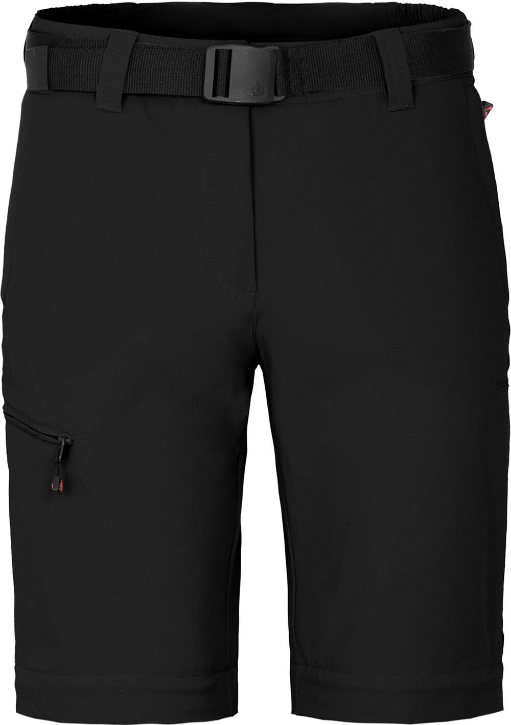 Bergson Outdoorhose NARRABEEN Doppel Zipp-Off Damen Wanderhose, vielseitig pflegeleicht, Langgrößen, schwarz