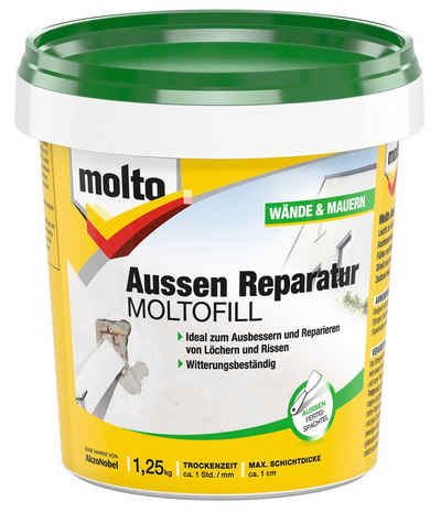 MOLTO Spachtelmasse MOLTO Moltofill Fertigspachtel Außen 1,25 Kg