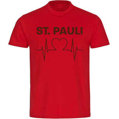 multifanshop T-Shirt Kinder St. Pauli - Herzschlag - Boy Girl