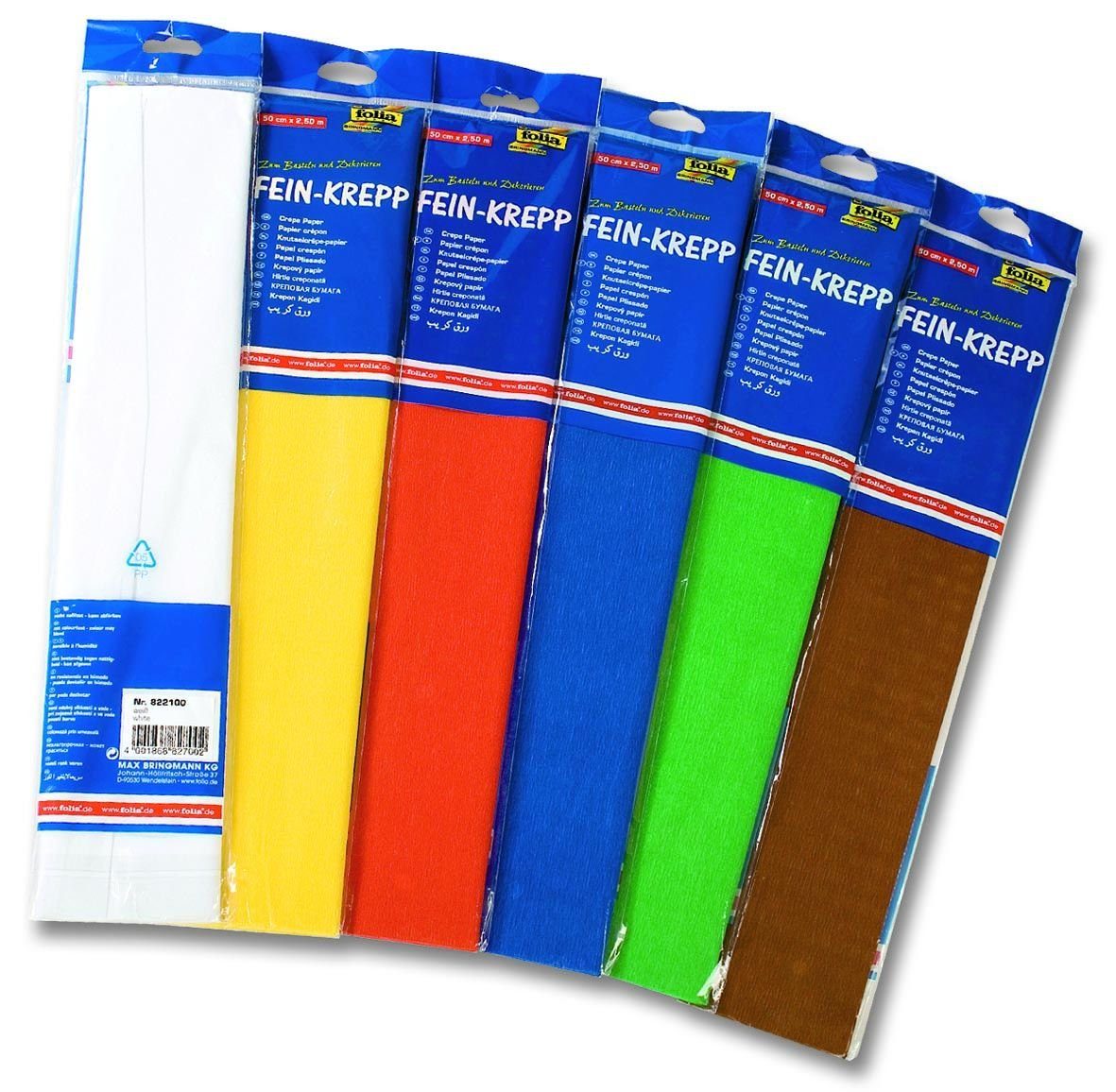 Glorex Bastelkartonpapier Glorex Krepp-Papier 32g/m2 gold