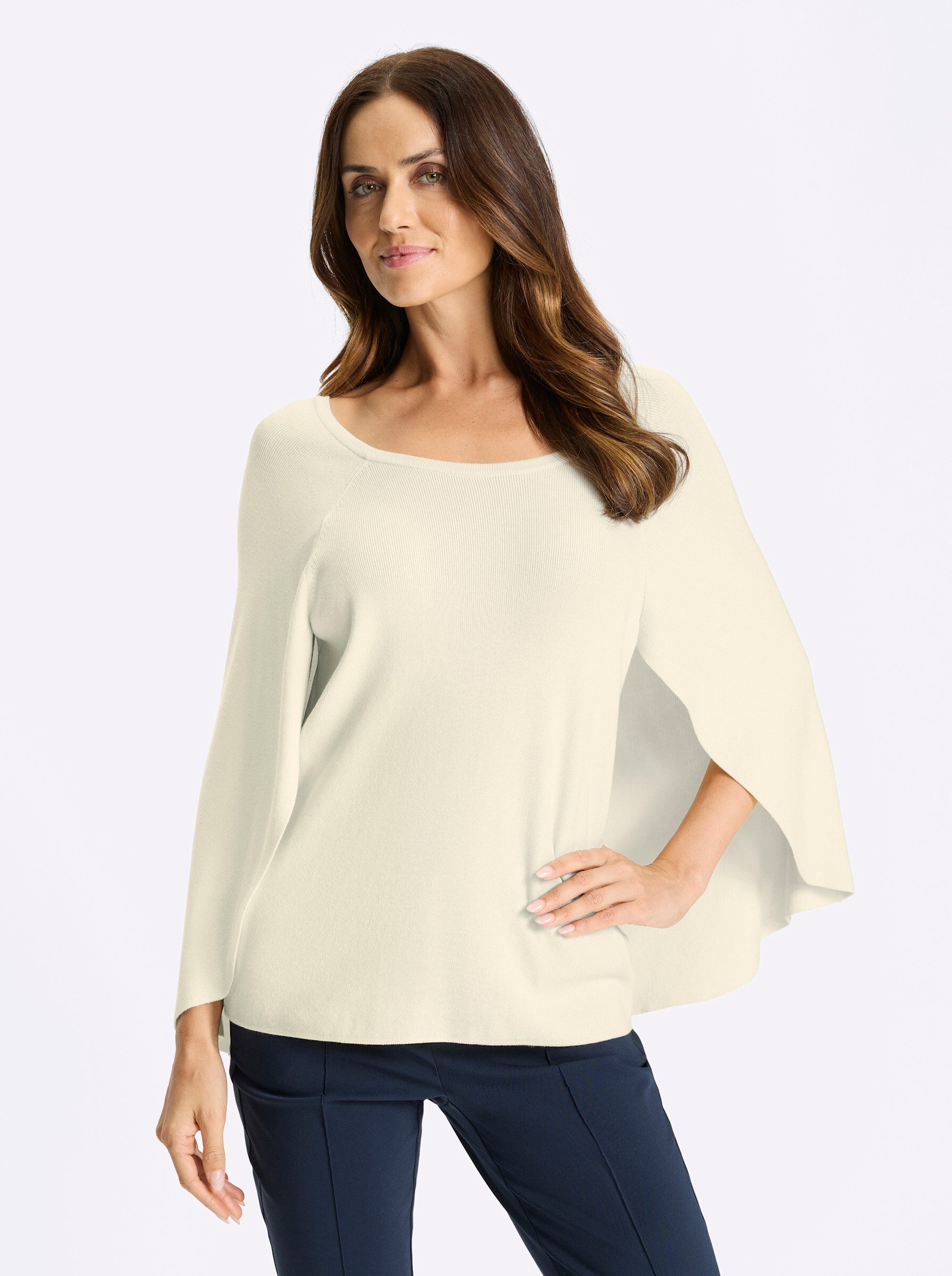 Strickpullover Pullover Langarm Feinstrick