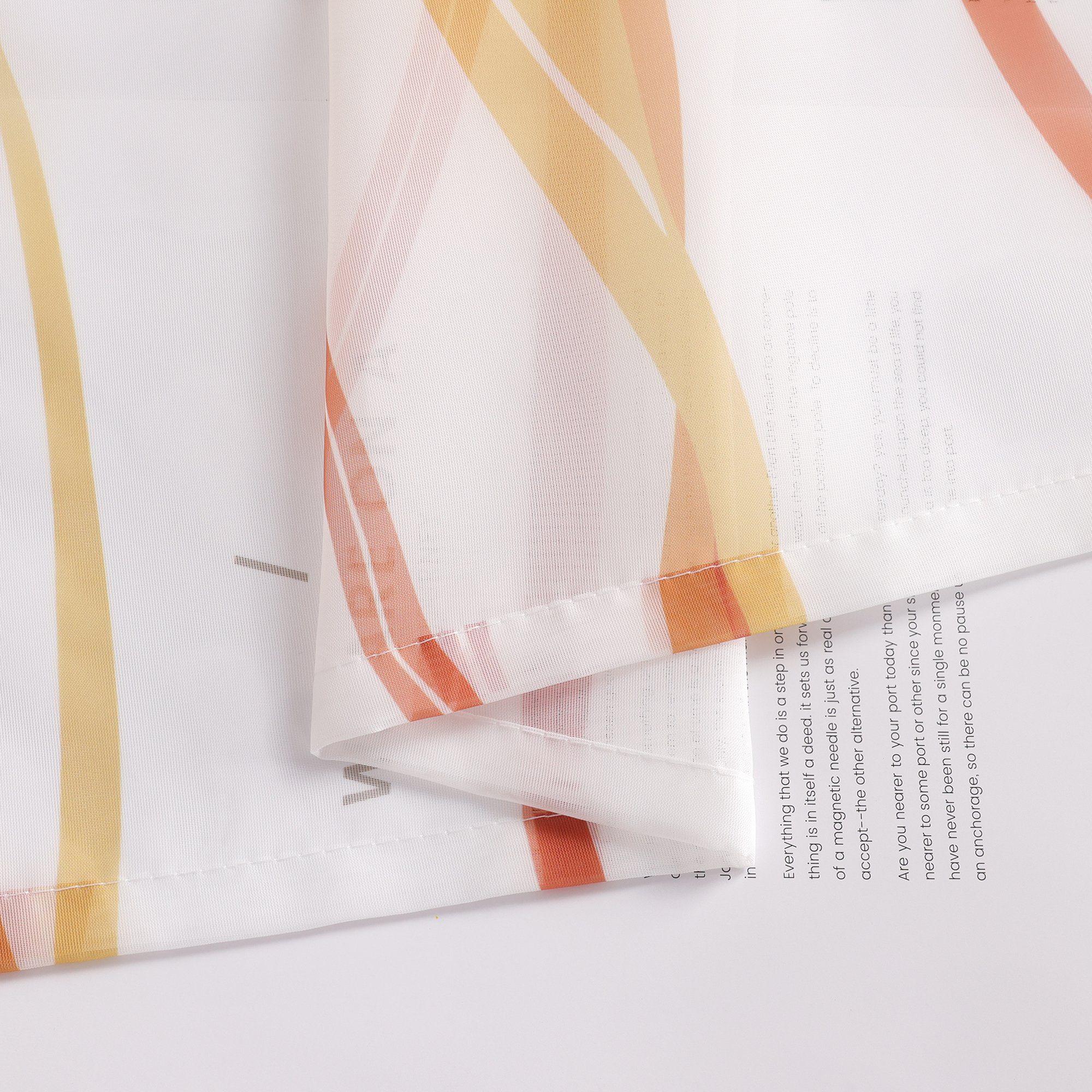 Joyswahl Scheibengardine (1 St), Schlaufen, Bistrogardine, Wellen Muster